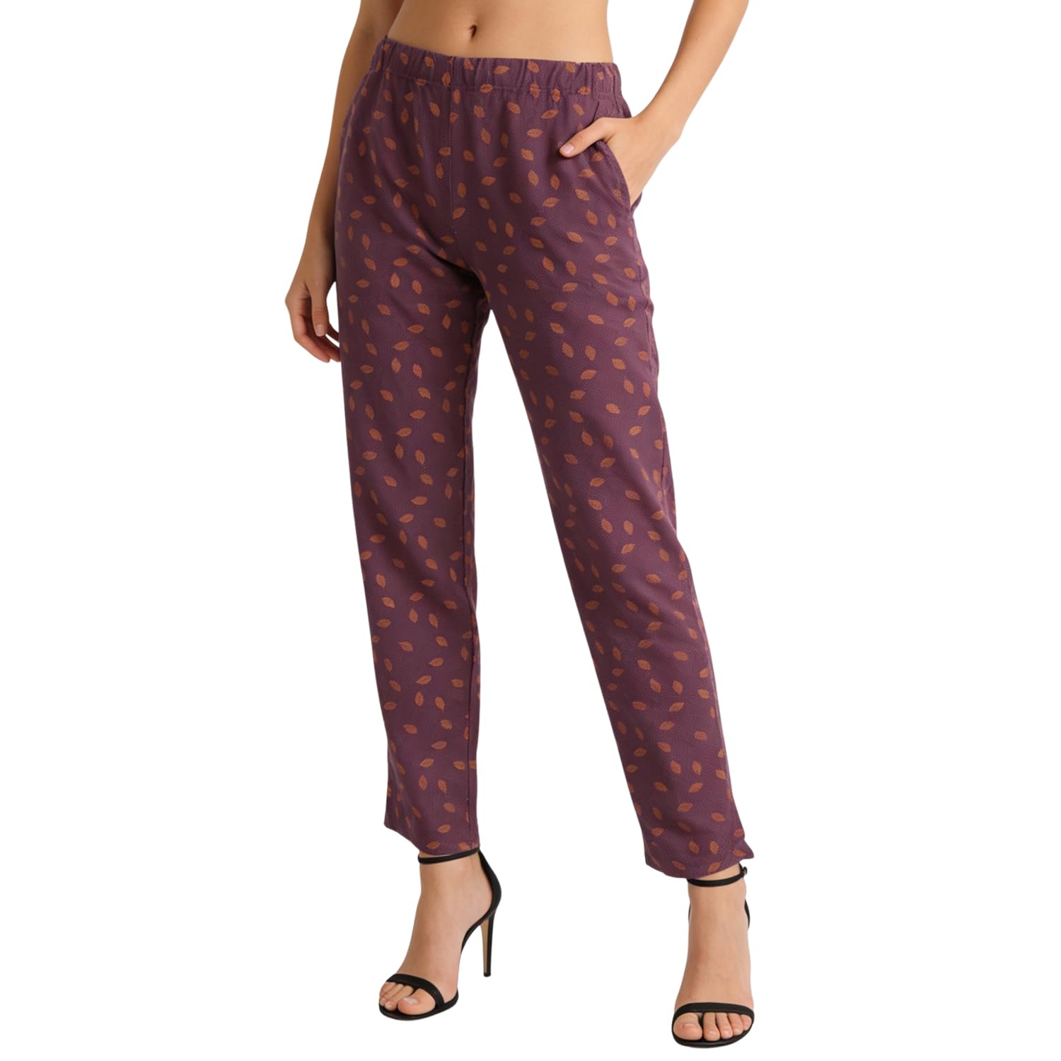 Women Printed Rayon Relaxed-Fit Lounge Pyjama Pants-image-28