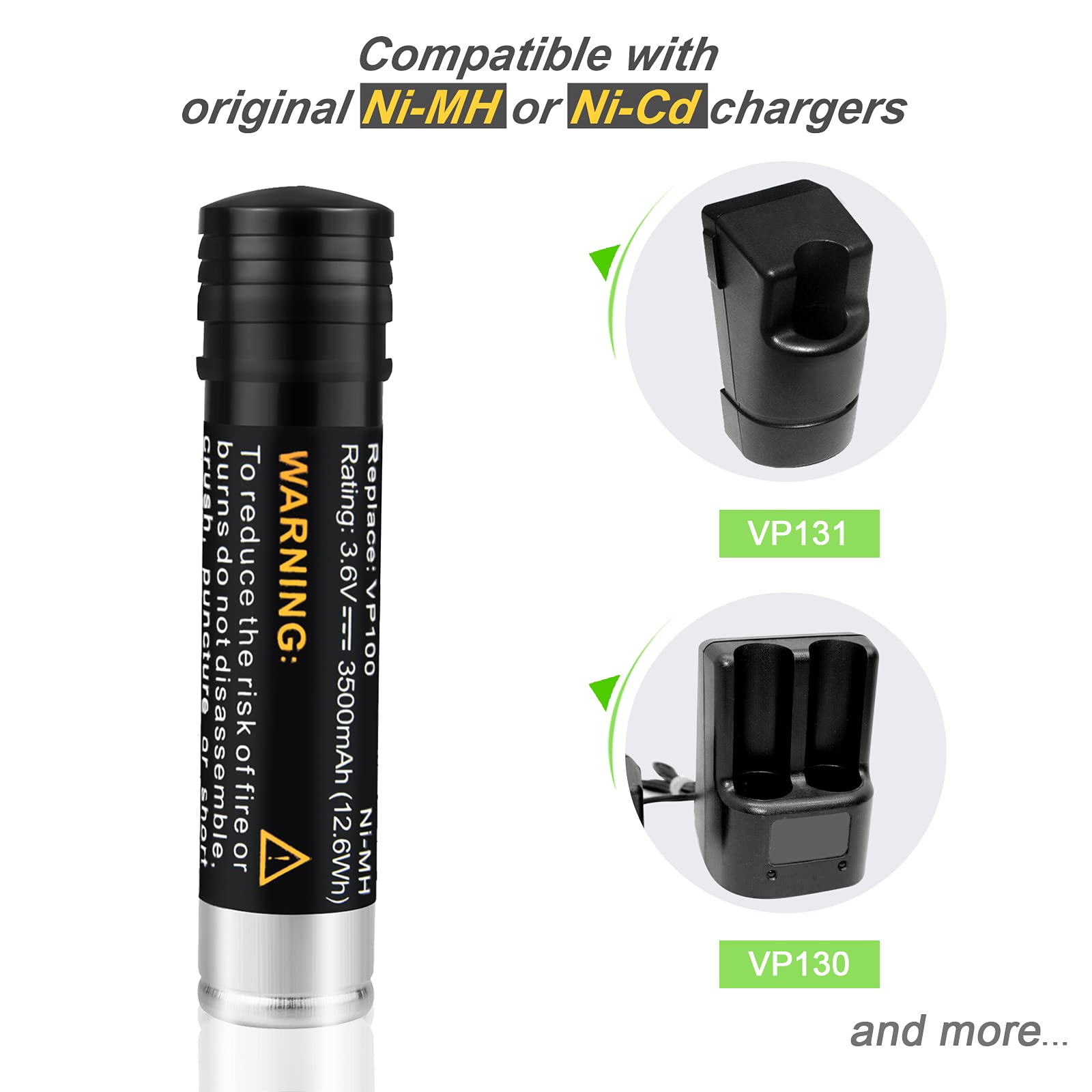 Exmate Ersatzakku 3,6V 3500mAh Für Black & Decker Versapak – Kompatibel Mit VP100, VP130, VP110 Uvm.
