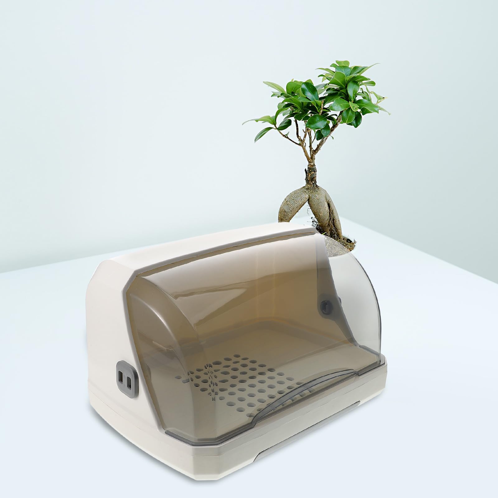Tofficu Estante para Secar Biberones con Tapa y Material PP Organizador de Botellas con Gran Capacidad, Ahorro de Espacio para Uso en Encimeras del Hogar