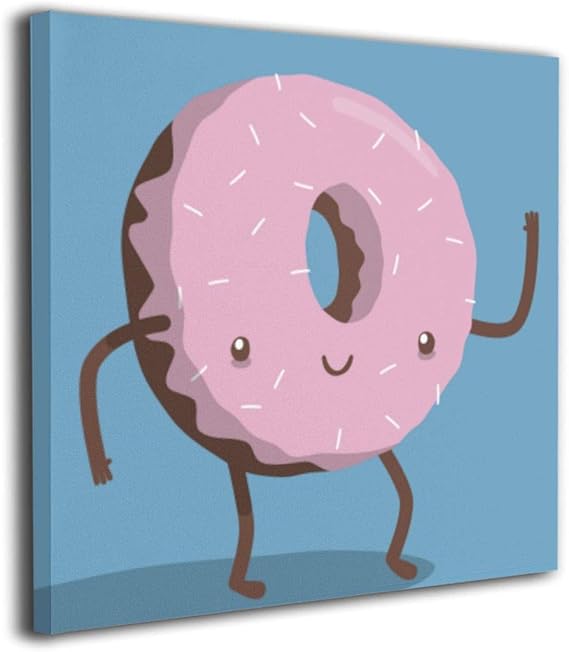 Amazon Co Jp ドーナツ 油絵 水彩画 現代絵画 アートパネル 壁飾り 玄関 お洒落 12 12 16 16 16 X16 ファッション