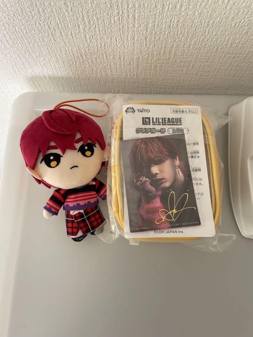 LIL LEAGUE リルリーグ マスコット クリアポーチ 岡尾真虎 2種セット LIL LEAGUE ぬいぐるみマスコット クリアポーチ 岡尾真虎