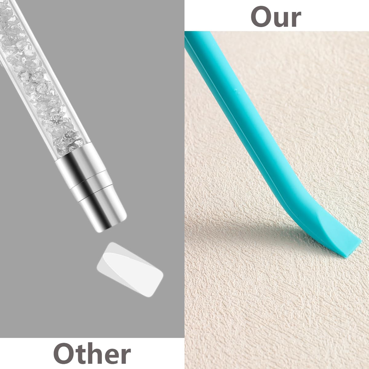 4 Pcs Nail Art Sculpture Pen,Dual Tipped Silicone Nail Tool Resin Nail Art Brushes for 3D Gel Carving Drawing Effect Shaping Apply Chrome Tool for Women Manicure Design at Home Salon DIY Kit