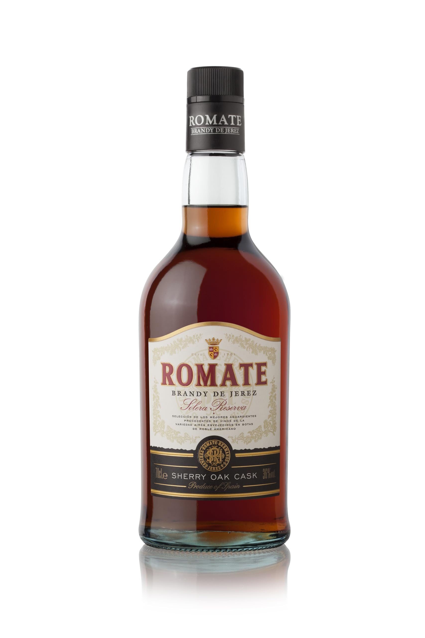 Sànchez Romate H. Brandy De Jerez Solera Reserva, 700 ml