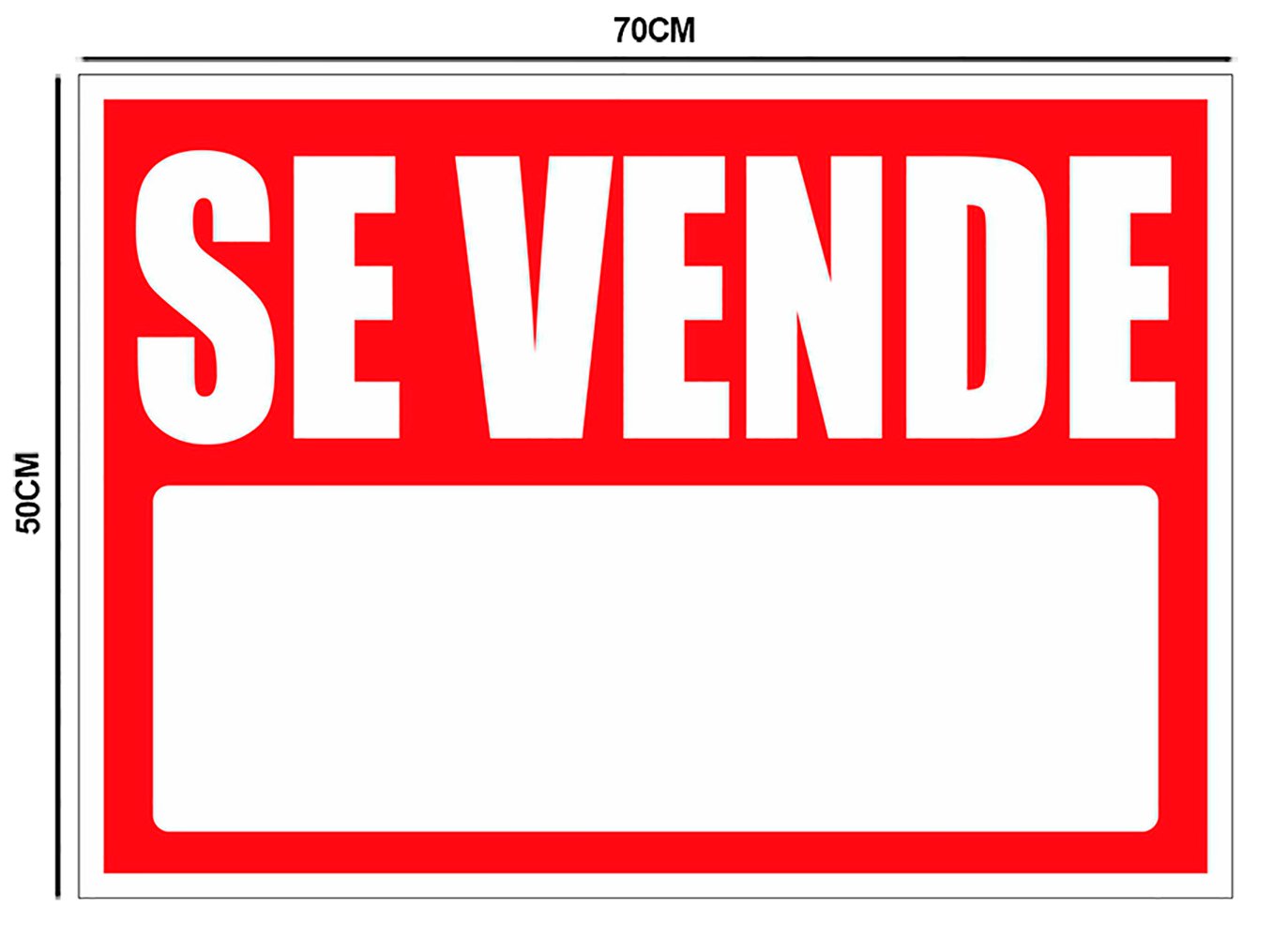 Oedim Cartel Se Vende 50x70cm | Material Flexible | Fabricado en Glasspack