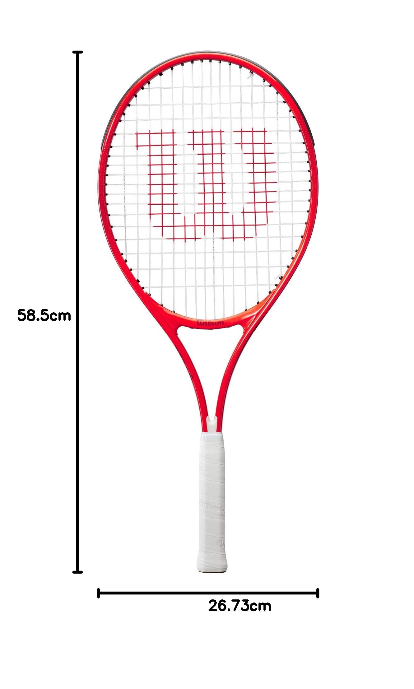 Wilson Roger Federer 25 Red-White Strung Aluminum Tennis Racquet
