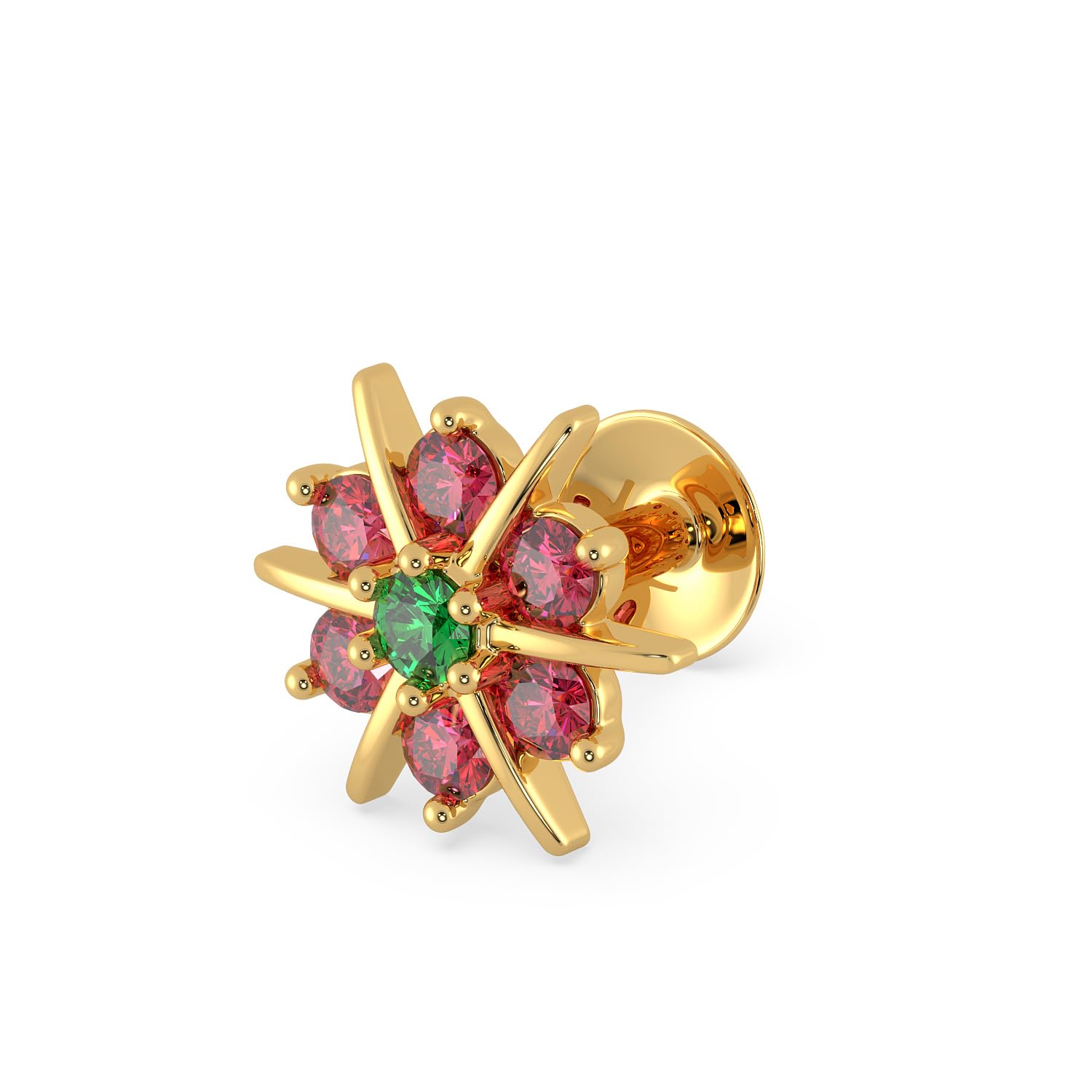 Malabar Gold & Diamonds Yellow Gold Nose Pin for Women 22 k | 22k BIS Hallmark (916) Nose Stud for Women and Girls with Piercing (B09YD655Z2) Amazon Price History, Amazon Price Tracker