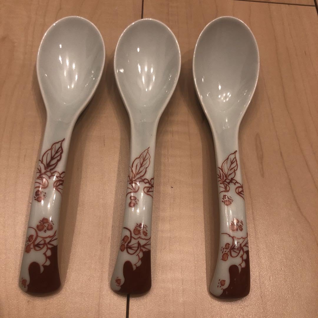 有田焼　陶祥窯　スプーン　レンゲ　赤絵　カレースプーン 有田焼 陶祥窯 スプーン レンゲ 赤絵 カレースプーン