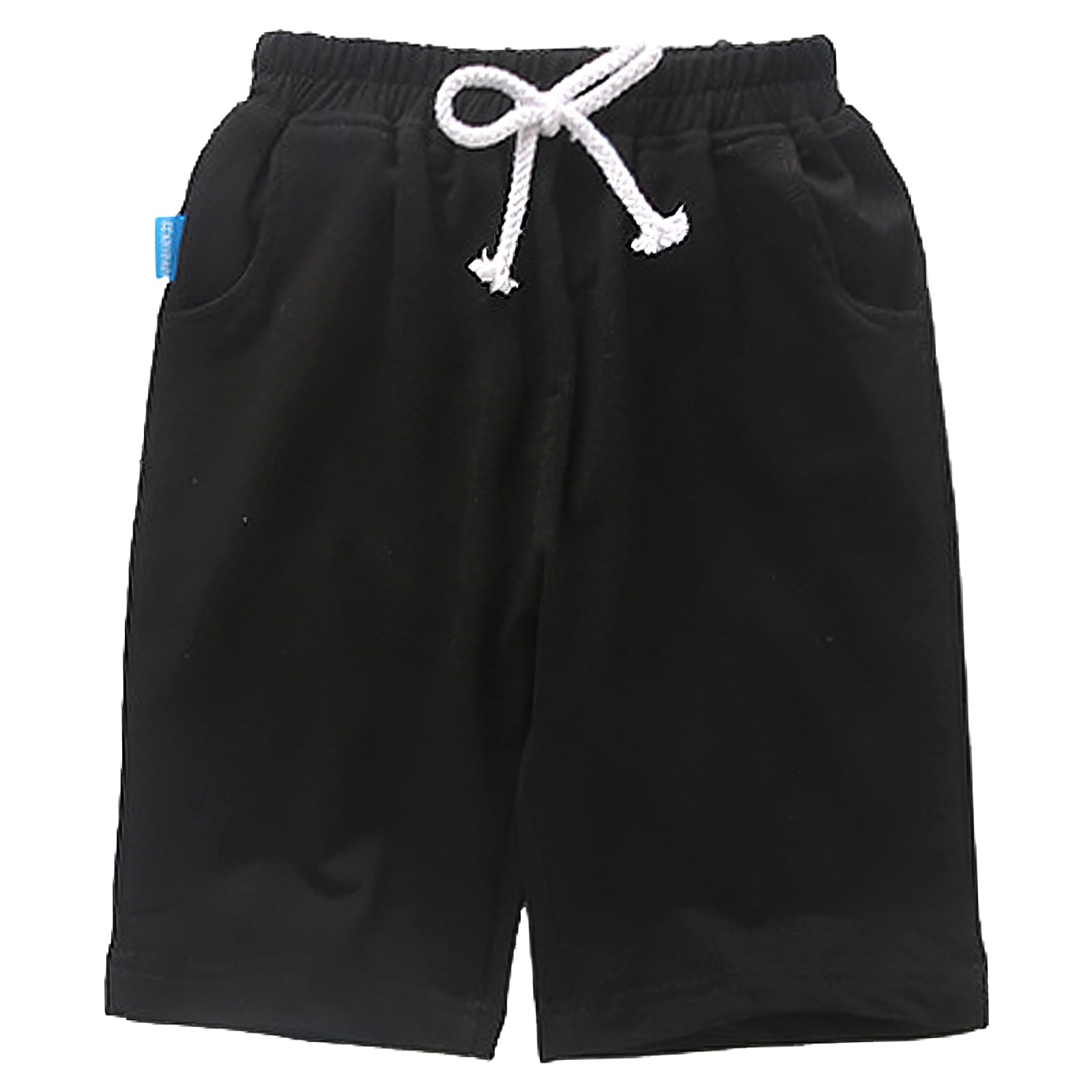 amropi Niños Shorts Pack de 3 Pantalones Cortos Cordón Casual Cintura Elástica Pantalón con Bolsillos para 3-13 años