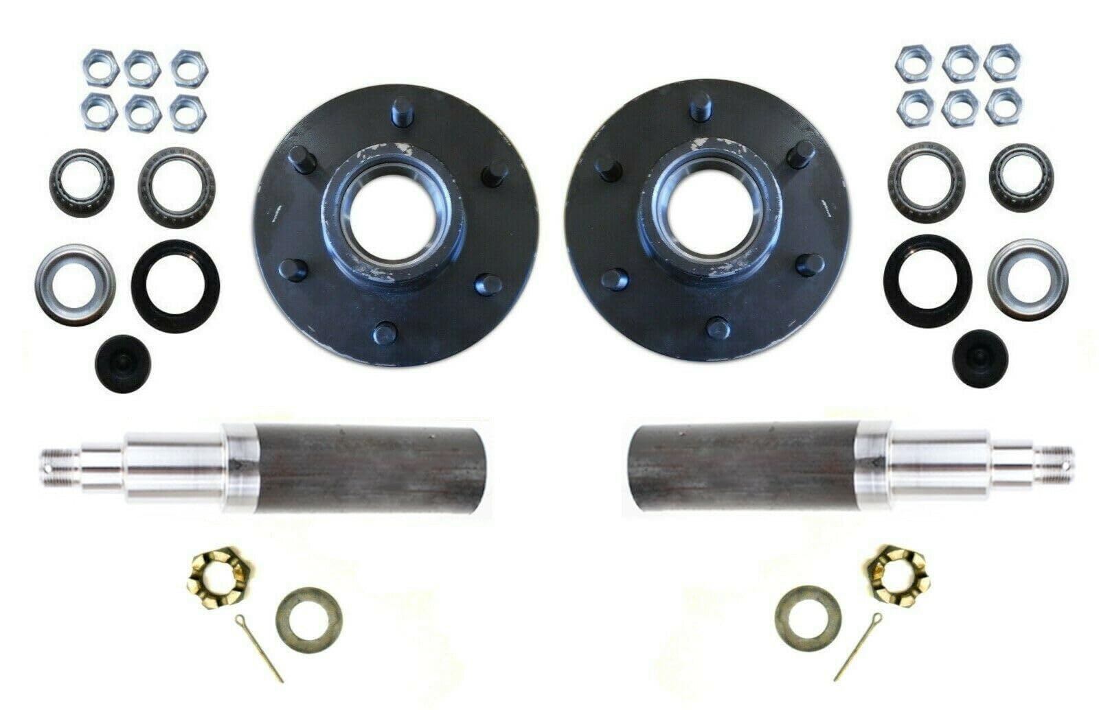 Everything for trailers, RVs and trucks and more - 6000# Build Your Own For Axle Kit w/ 6 x 5.5 Lug Idler Hubs and #42 Round Spindle (FS1XN-2895)