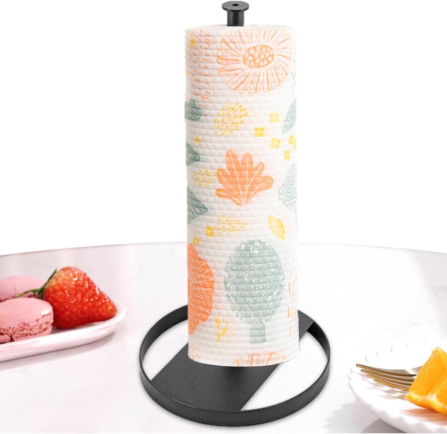 Paper Towels Holder, Black Paper Towel Holder Stand