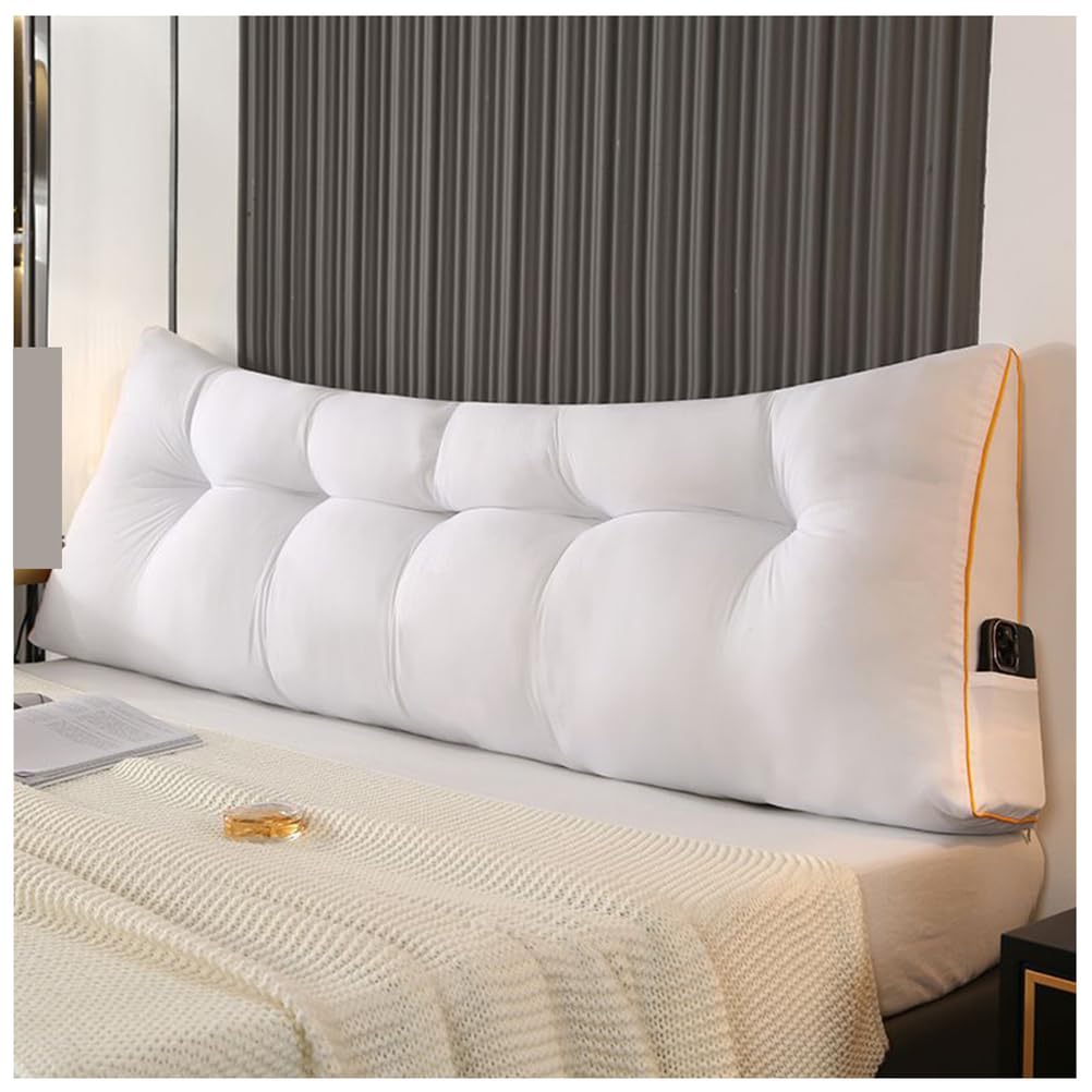 Coussin de lecture pour tête de lit oreiller triangulaire cale dossier lit 180cm