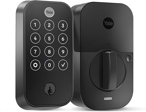 Yale Assure Lock 2 Touch (nuevo) - Cerradura de puerta con teclado de huellas dactilares - Gamuza negra - YRD420-F-BLE