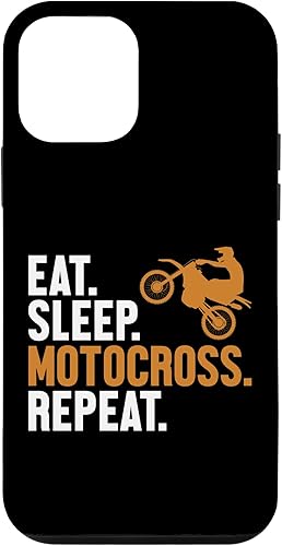 iPhone 12 mini Eat Sleep Motocross Repeat Motorcycle Racing Motocross Case