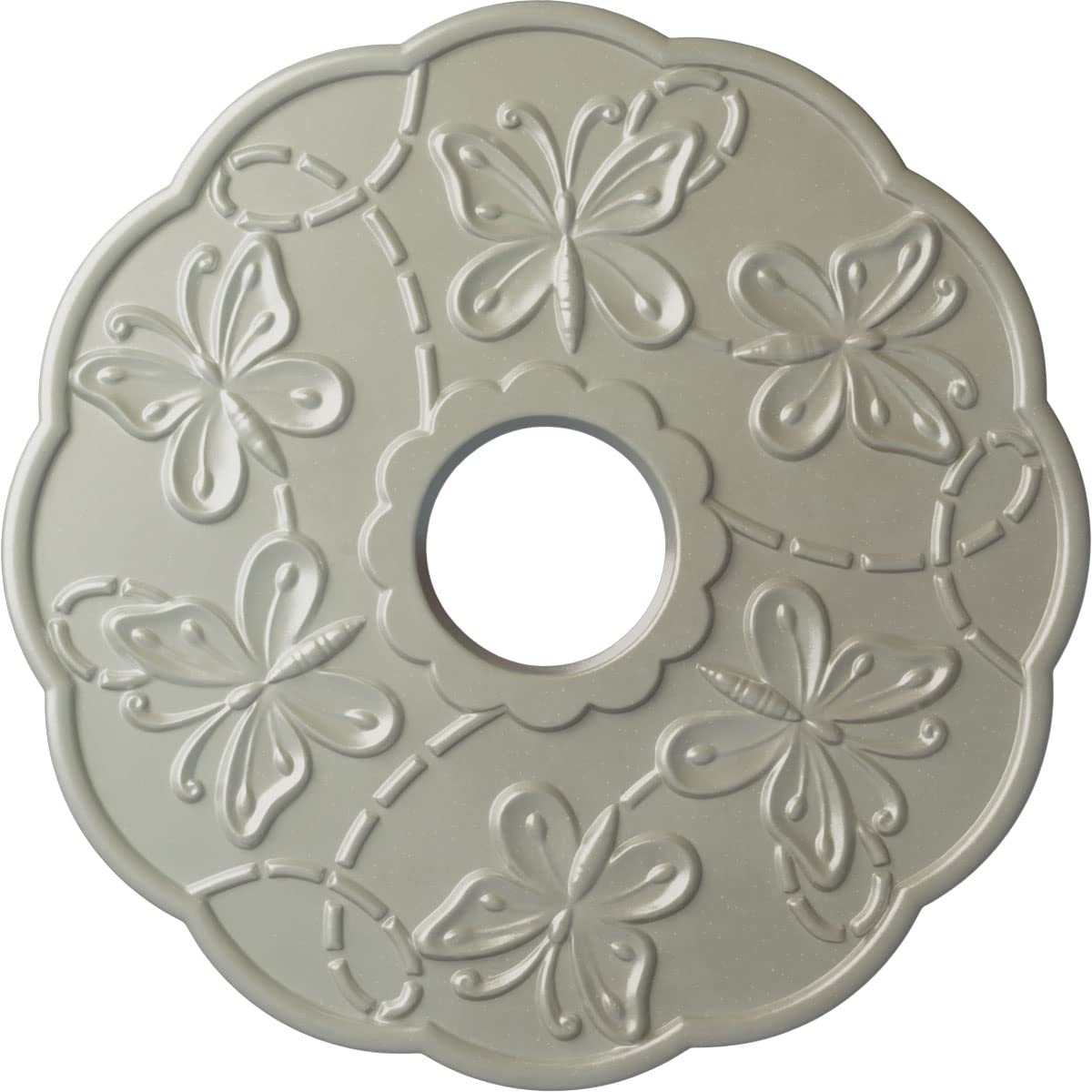 Ekena Millwork CM17TSFCSDecorative Ceiling Medallions Modeled After Original Historical Patterns &amp; Designs, Flash Copper