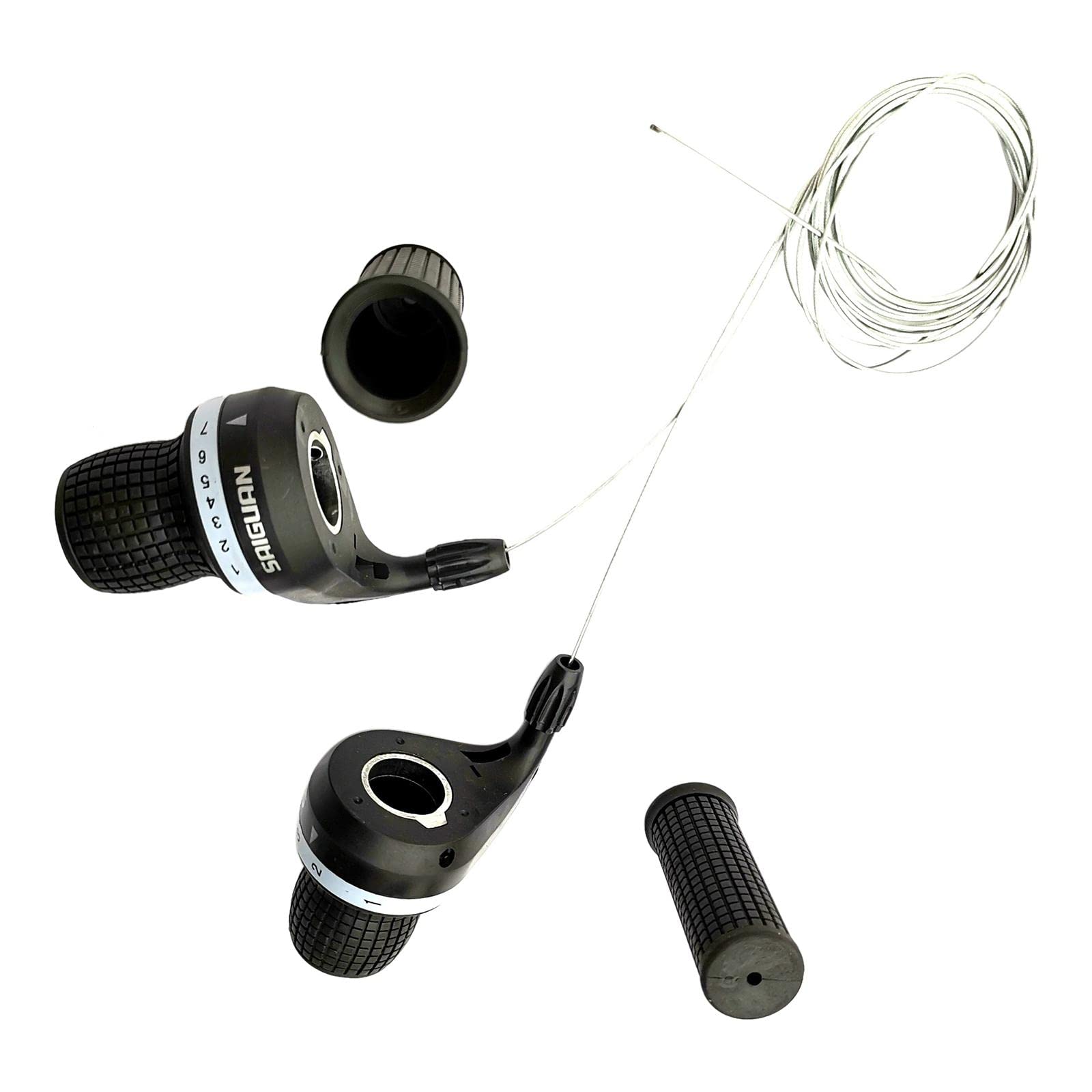 Merishopp Bike Bicycle Shifters 3 x 7 Speed Shifters Set Black Twist Grip Gear | Sporting Goods | Cycling | Bicycle Components & Parts | Shifters (B0D6R7FTNS) Amazon Price History, Amazon Price Tracker