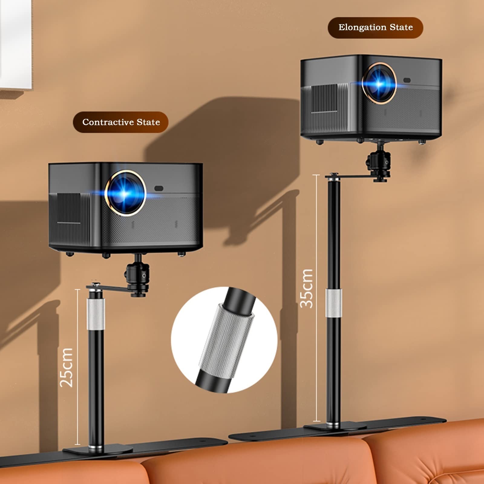 Support De Projecteur Projecteur Support de Chevet ménage Chevet canapé Cadre Universel Mural perforé lit Gratuit Support de projecteur Mural Support De Projecteur Réglable