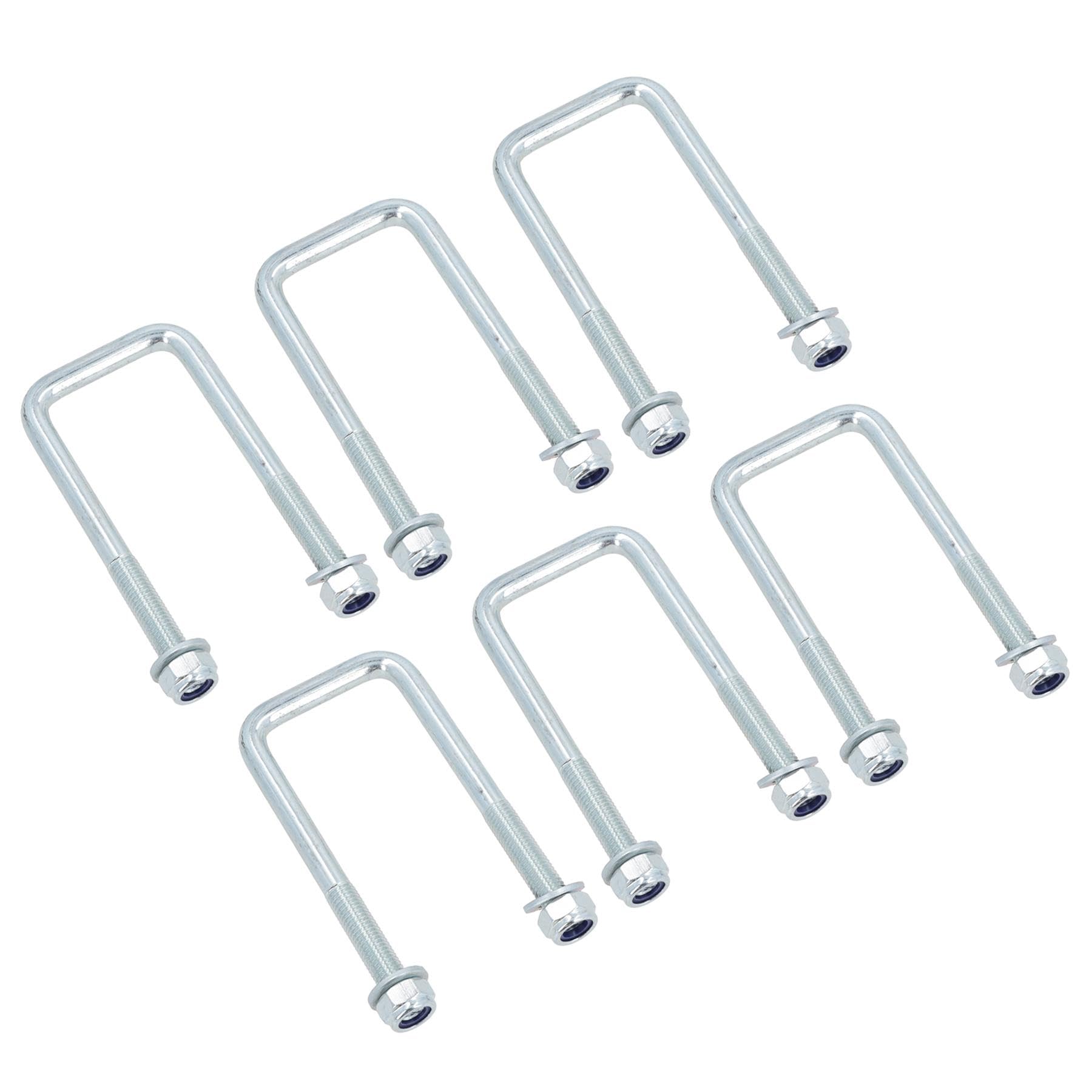 M12 U-Bolt N-Bolt 55mm x 130mm 6 Pack High Tensile for Boat Trailers