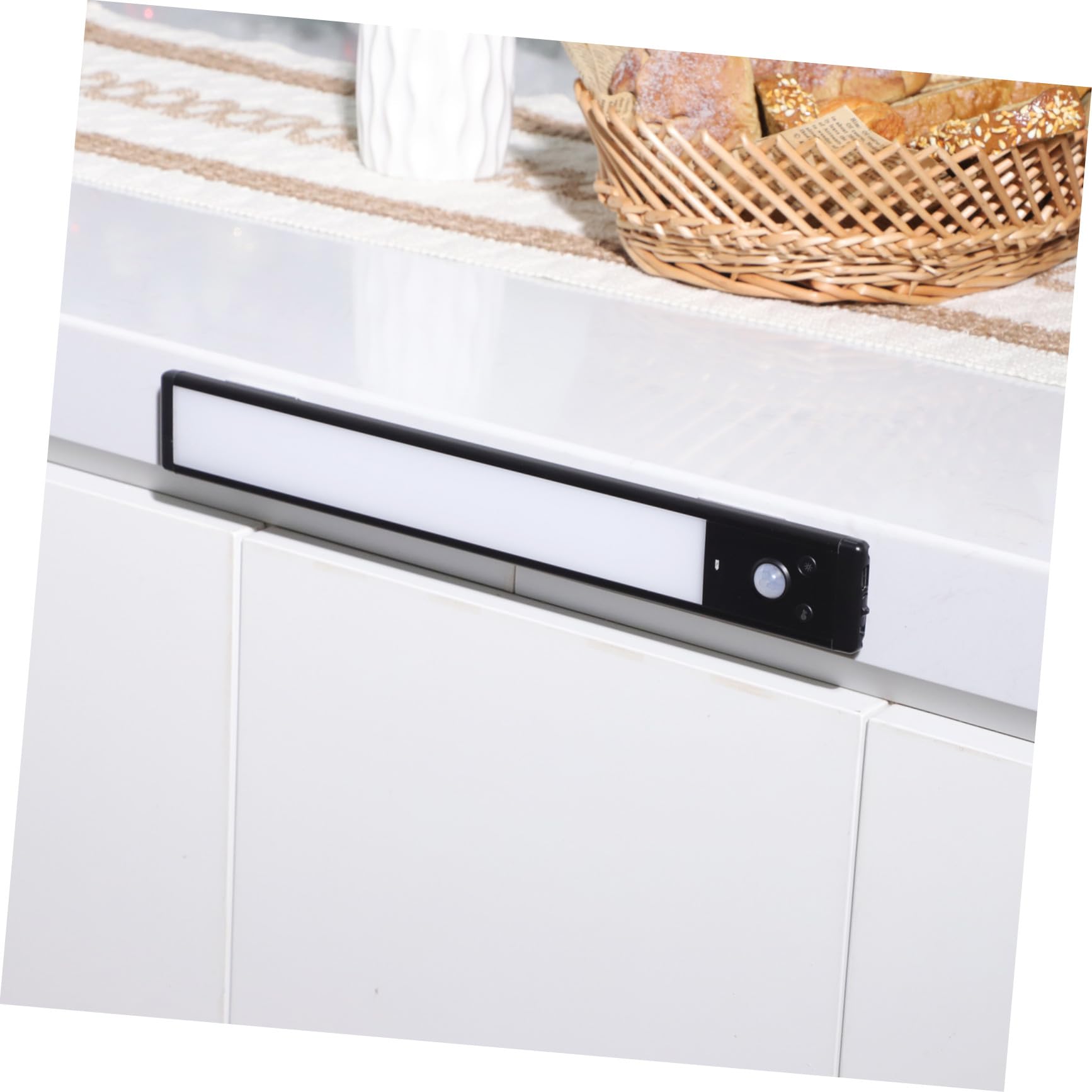 Operitacx 4 Piezas Luces LED Bajo Gabinete con Sensor de Movimiento Pack de Iluminación Automática y Recargable para Cocina Duración y Alta Brillo Fáciles de Usar
