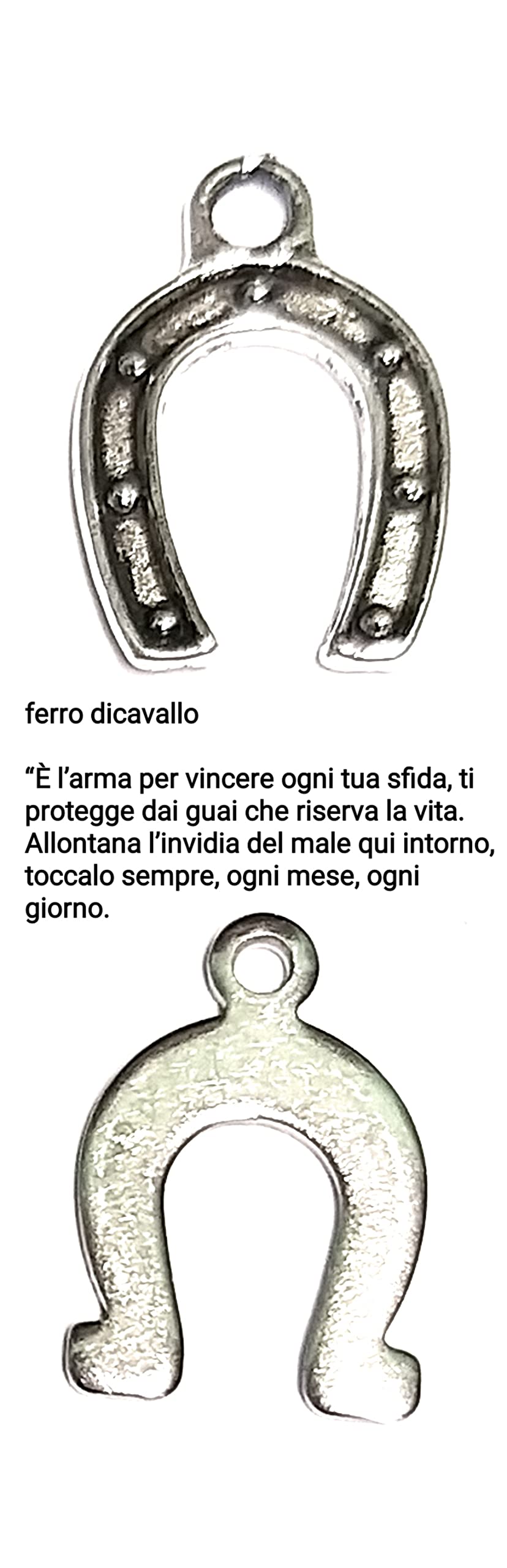 Mavijewel Portachiavi uomo donna in acciaio con pendente corno portafortuna personalizzato scritta/corna/zampa/albero/mano di fatima/civetta/spedizione gratis