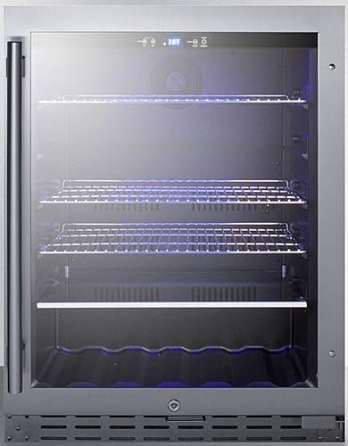 Summit 24” Beverage Center, 4.2 cu.ft. Capacity, ADA Compliant, Stainless