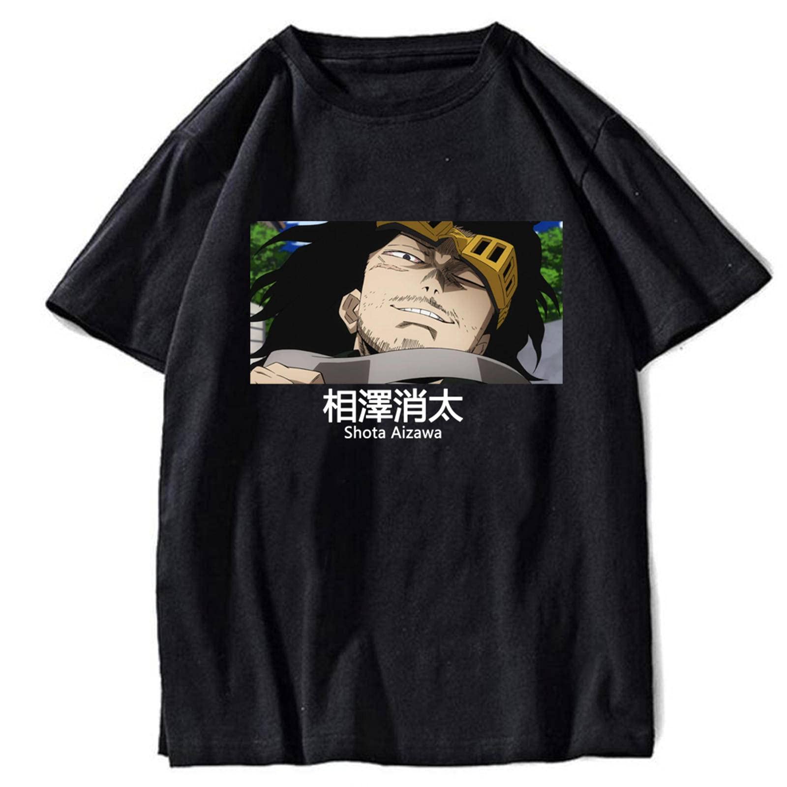 2021 Anime My Hero Academia Anime Boku No Hero Academia Camiseta Unisex De Manga Corta De Verano Aizawa Shota Tee Camisetas De Algodón