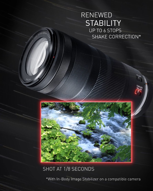 Canon RF 100-400mm f/5.6-8 is USM Mirrorless Tele Photo Zoom Lens