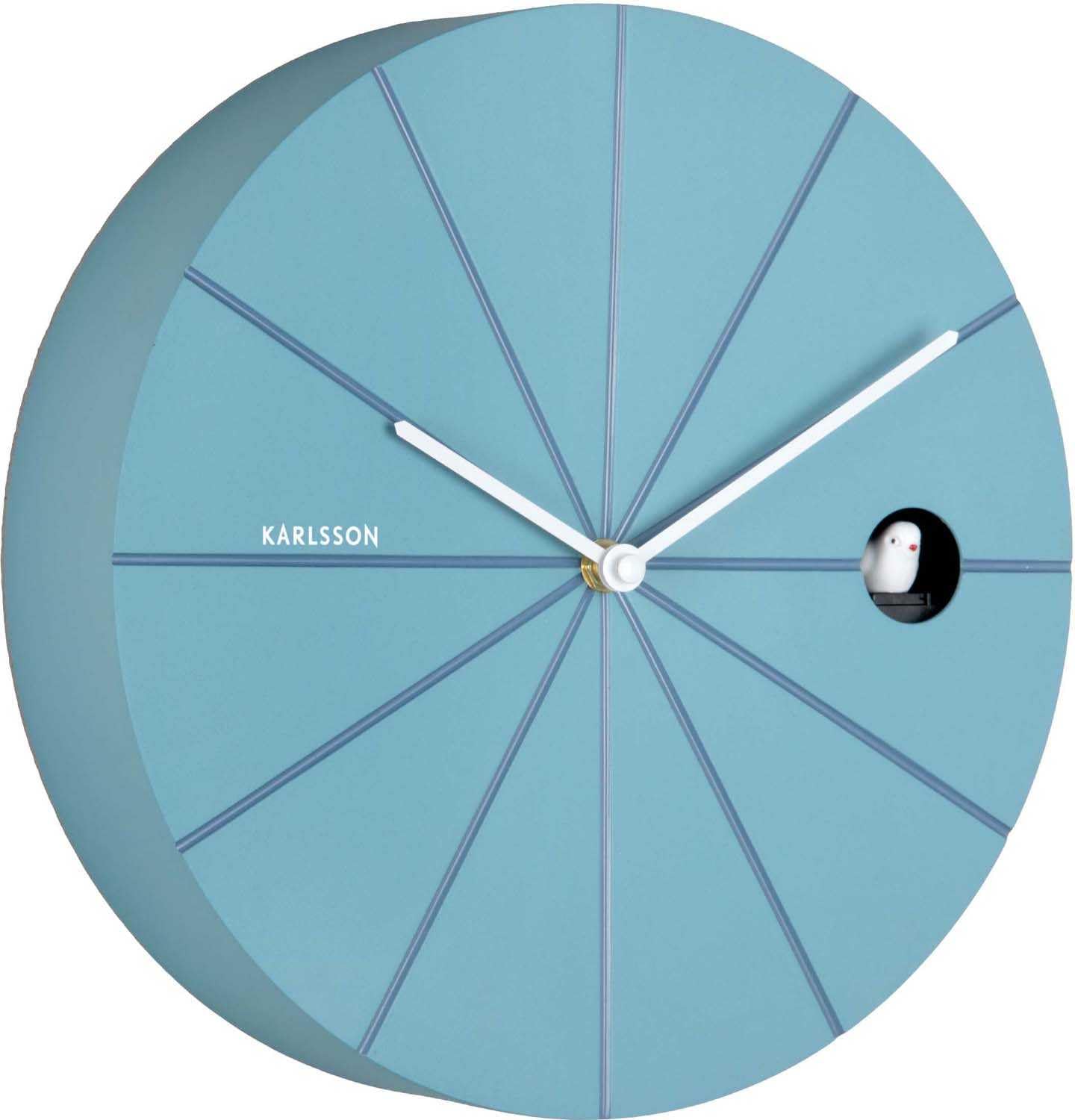 Karlsson Bleu Wall Clock Destacado Cuckoo