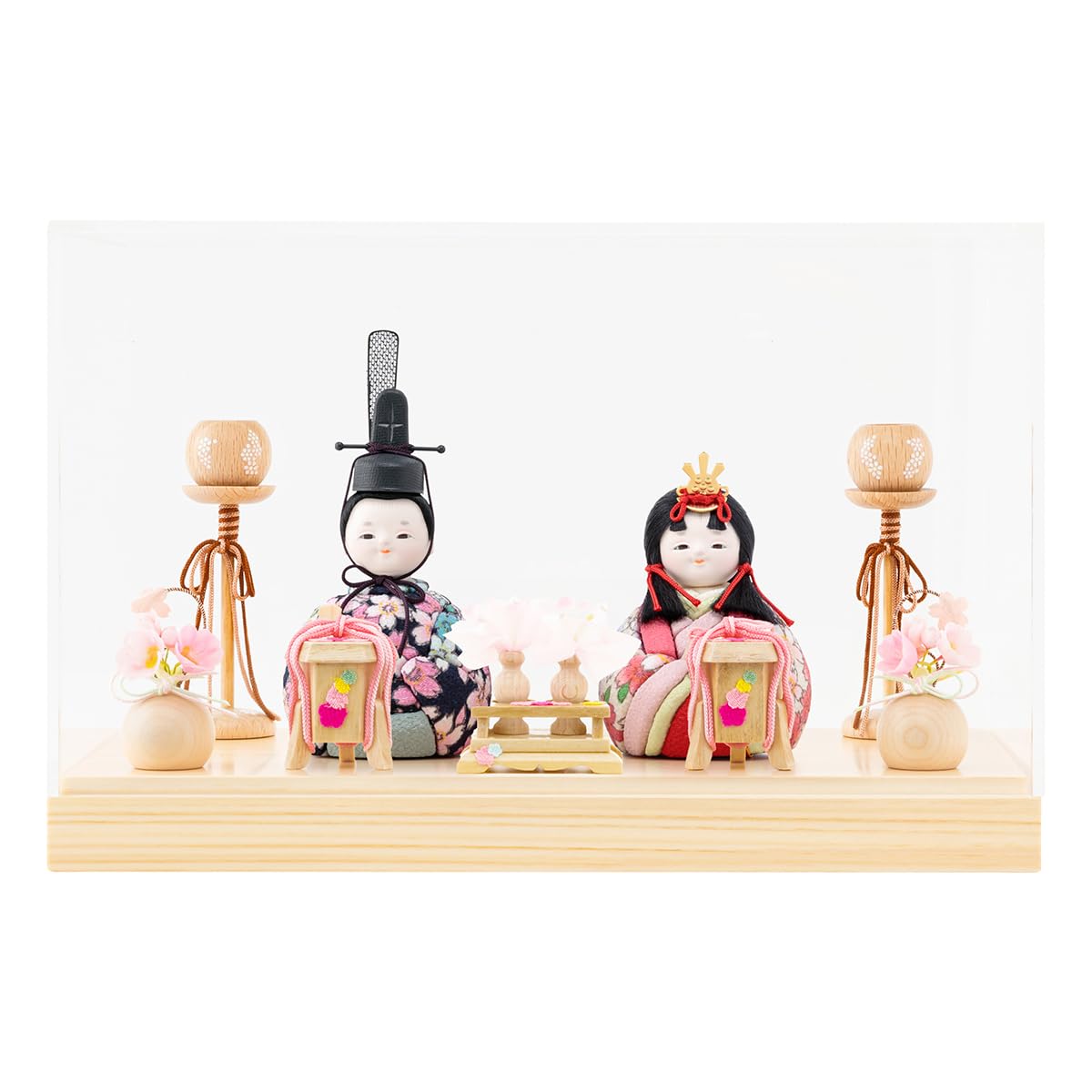 ぷりふあ 雛人形 いこい コンパクト アクリルケース お雛様 ぷりふあ 雛人形 いこい コンパクト アクリルケース お雛様