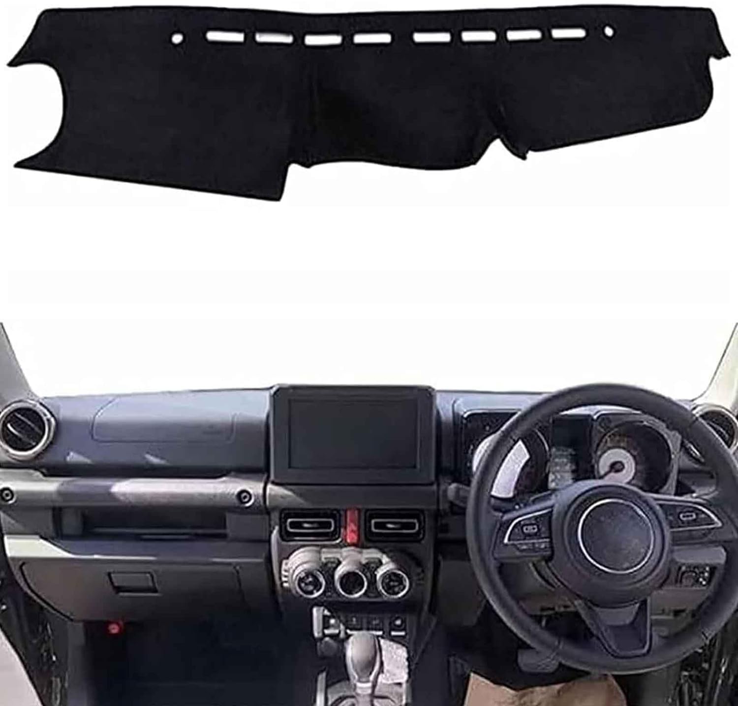 DdaiXQ Car Dashboard Mat For Suzuki Jimny 2019 2020, Anti Slip Anti Glare Dustproof Dashboard Cover Pad Protector Dash Cover Sunshade Dashmat