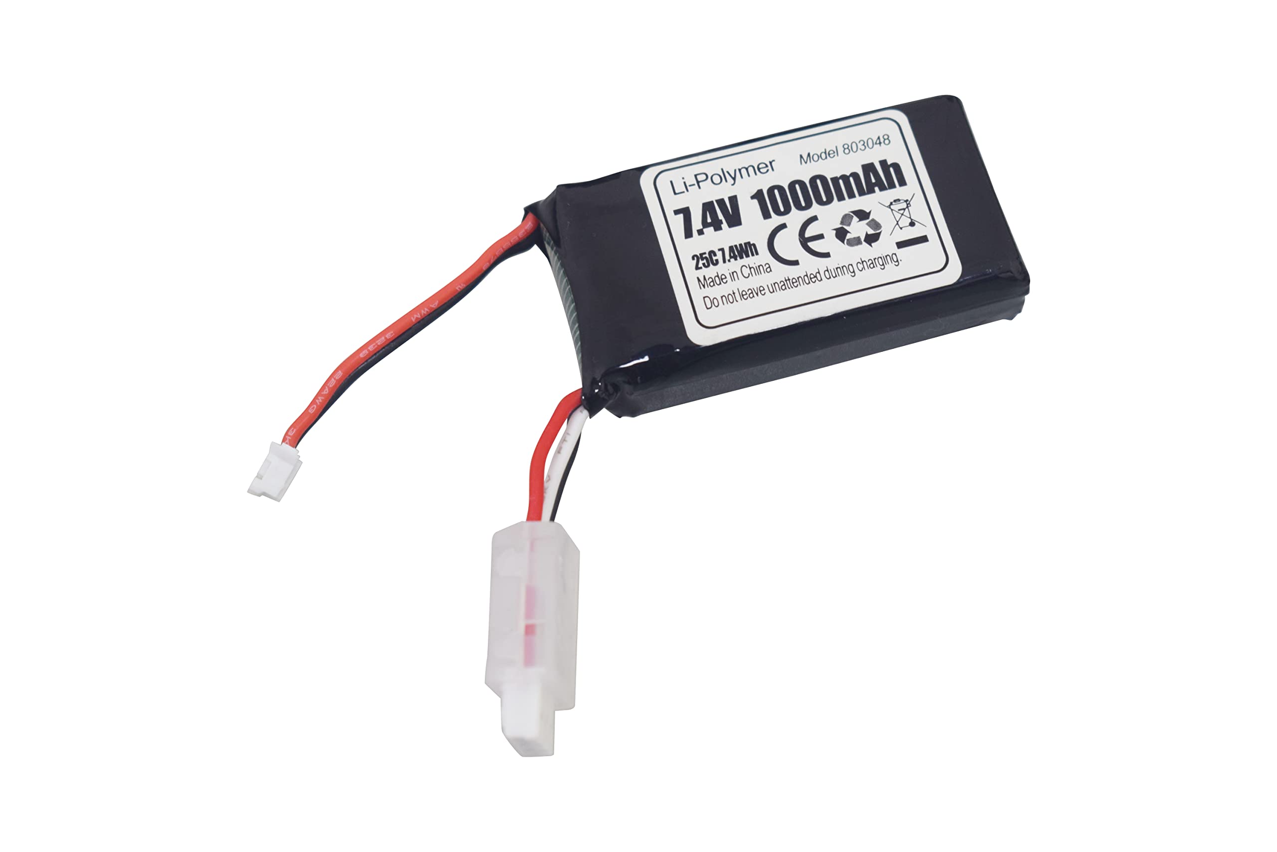 2 Baterías De Litio 7.4V 1000mAh Con Conector PH2.0 Para SCX24 – Repuesto Para Coches RC 1:24
