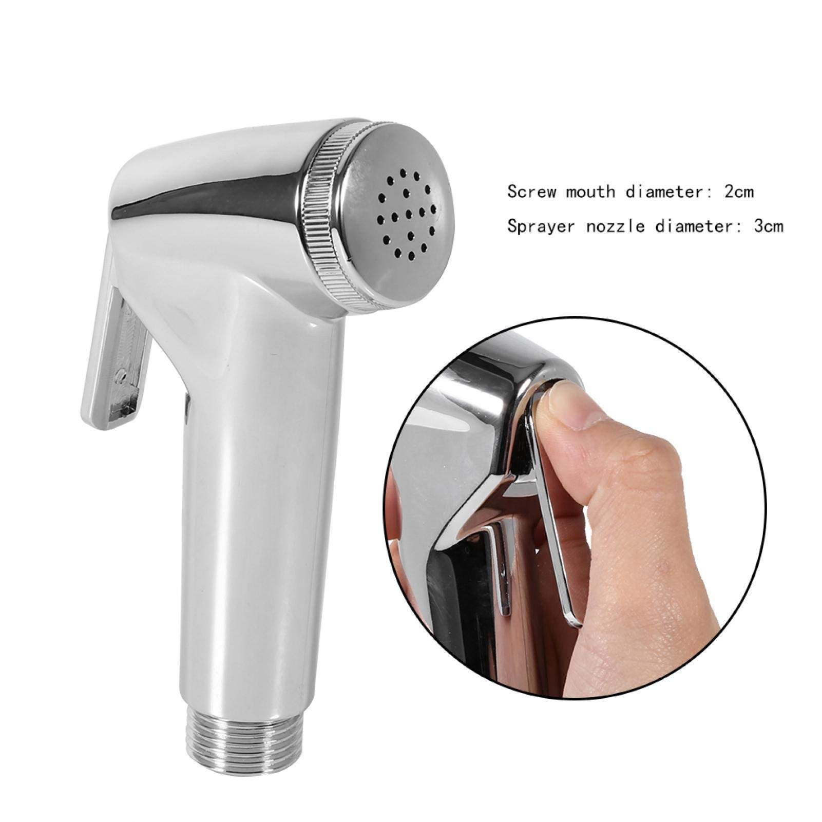Tissting Handheld Bidet Sprayer Bidet Sprayer ABS Material Shower Sprayer Bathroom Sprayer for Personal Hygiene Pet Shower Single — view 2