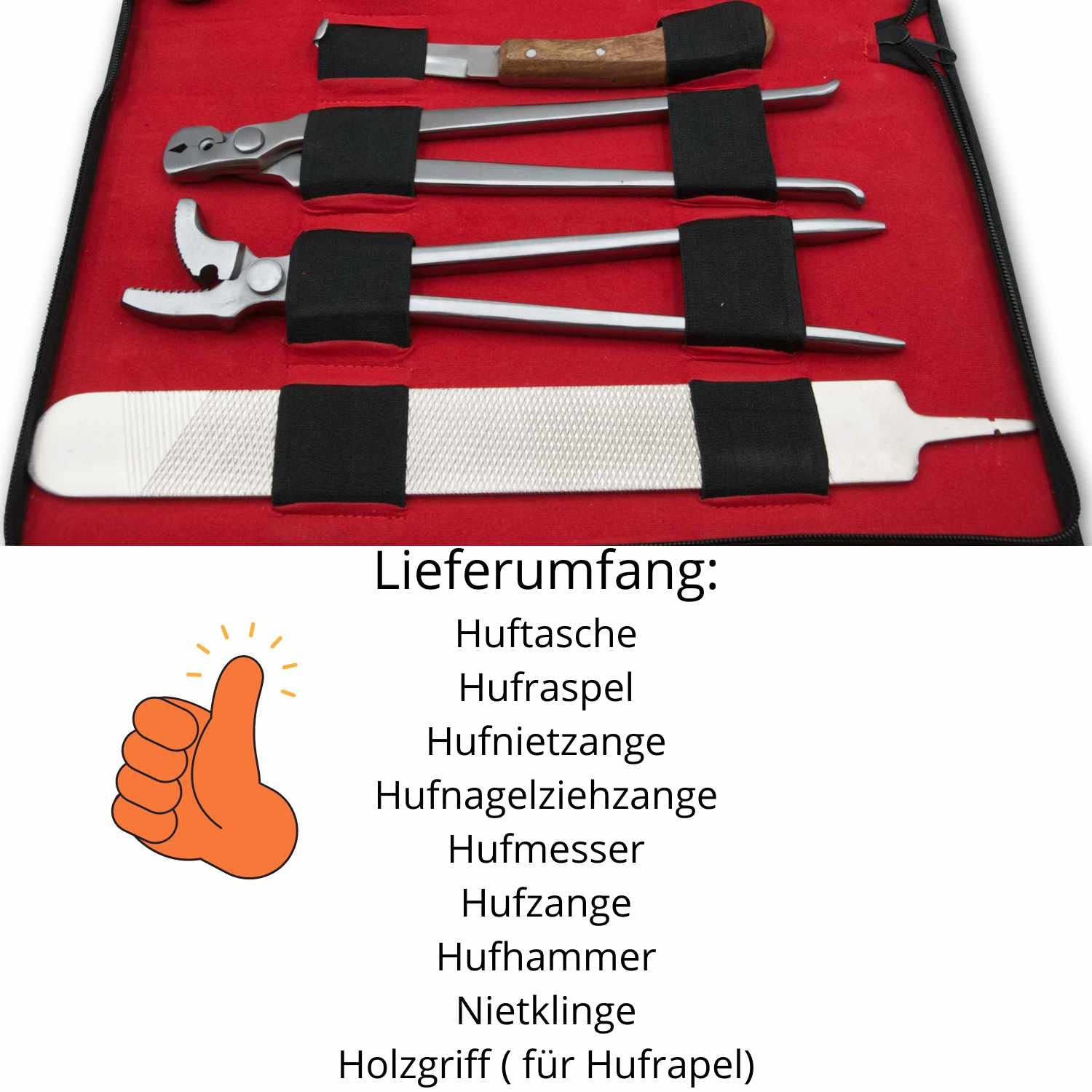 AMKA Herrajes para herraduras de herraduras, 9 piezas, set de herramientas para el cuidado de herraduras