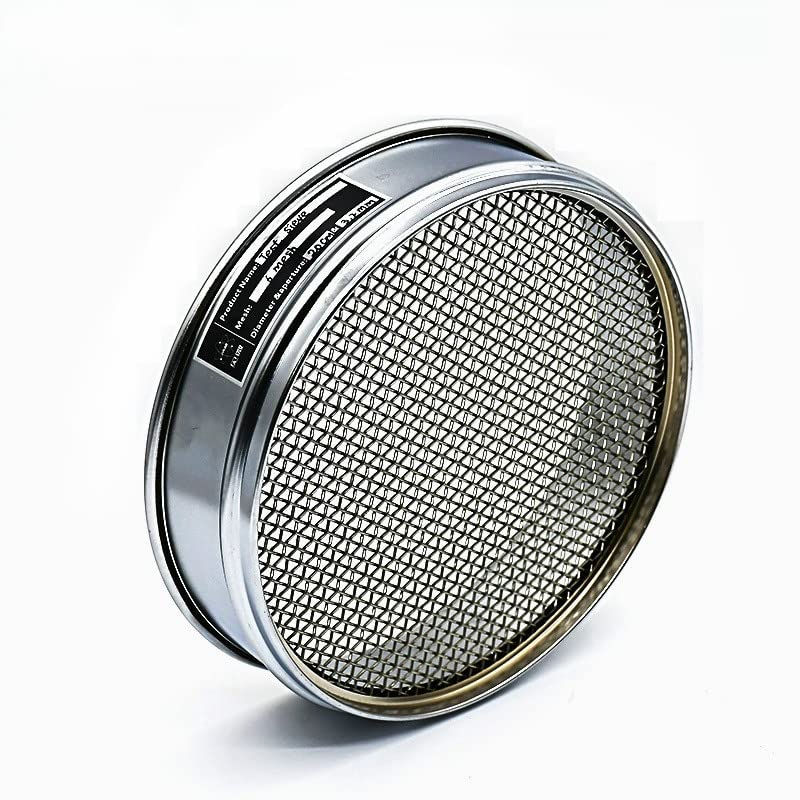 Tamis de laboratoire Sampling Inspection Pharmacopeia Standard Test Sieve 304 Susciter Filtre maillage chroming cadre R20CM ouverture 2-5 mm (Capacity : 6 mesh 3.2mm)