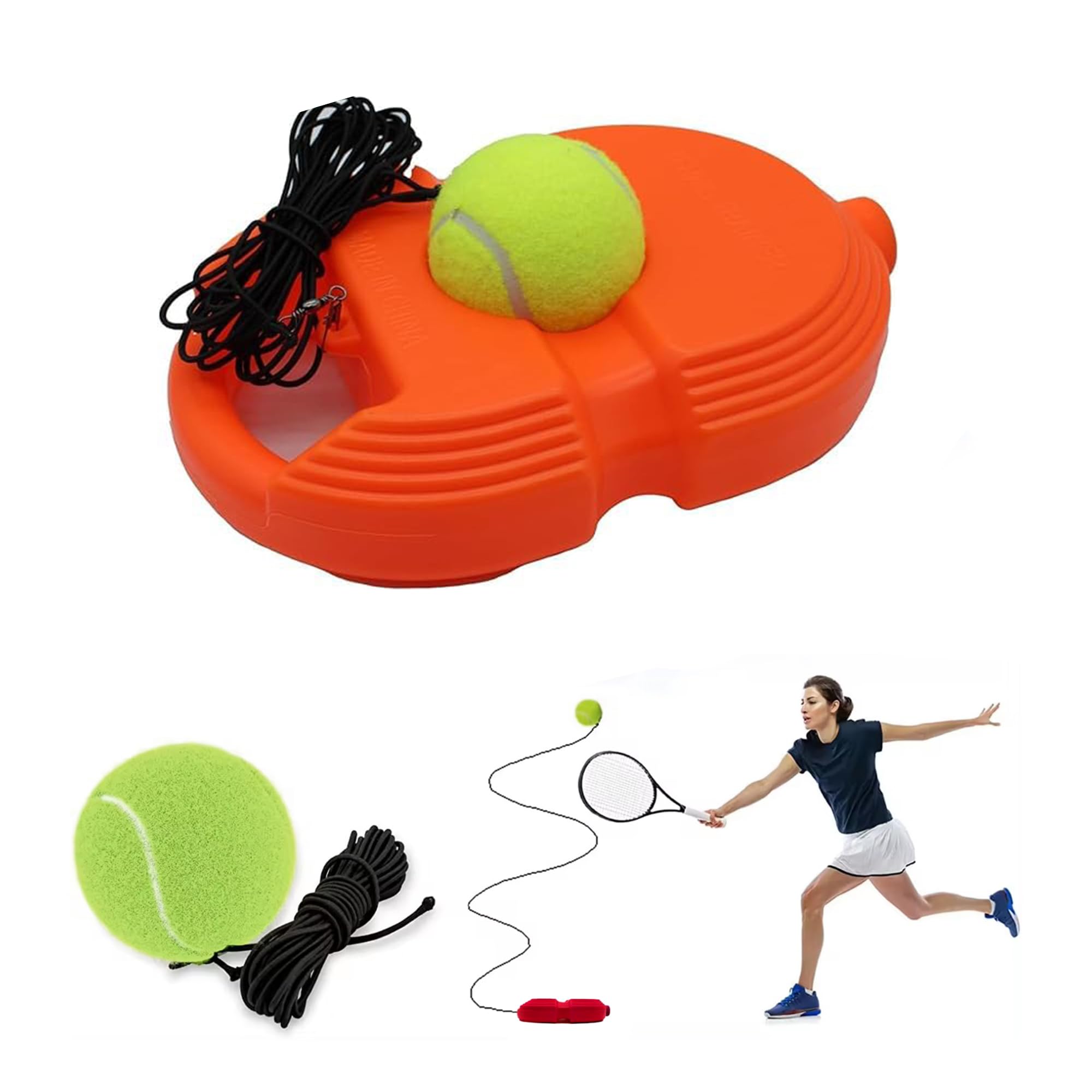 Kidology Tennis Trainer Rebound Ball with String - Self Practice Equipment Tennis Practice Training Tool for Self, Portable Tennis Equipment for Kids Beginners (Orange) (B0D6WF9H4H) Amazon Price History, Amazon Price Tracker
