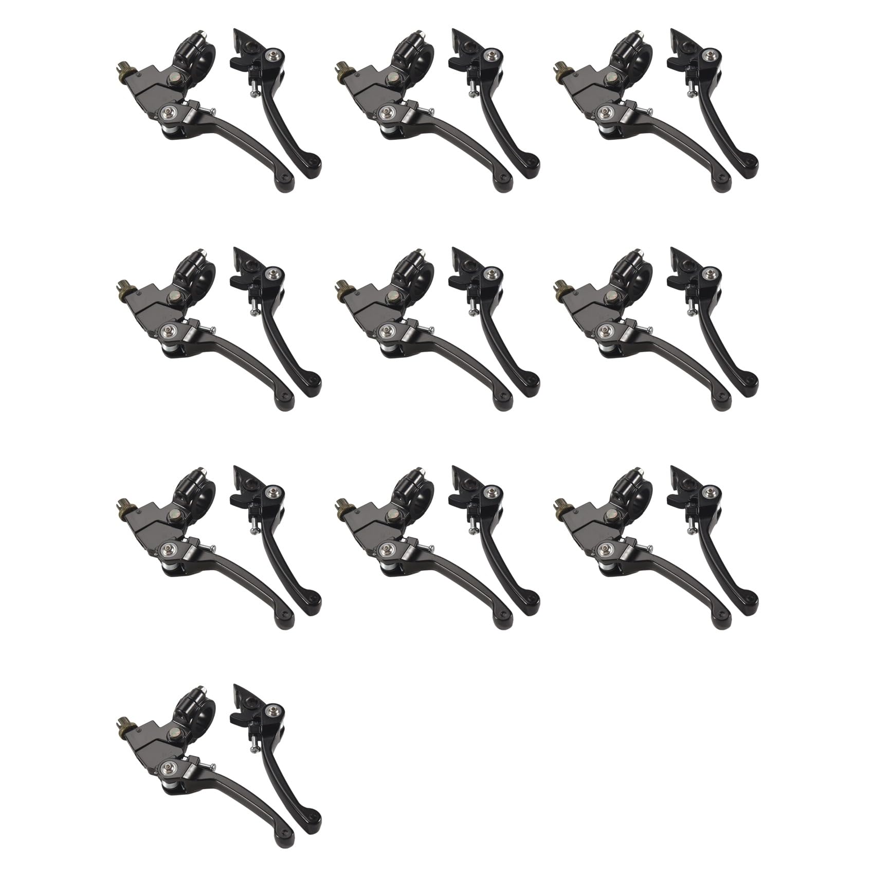 Onchdbfhuu 20x Clutch Brake Lever for 22mm 7/8 Inch Handlebar 110Cc 125Cc 140Cc TTR 125Cc 125 Pit Dirt Bike,Black