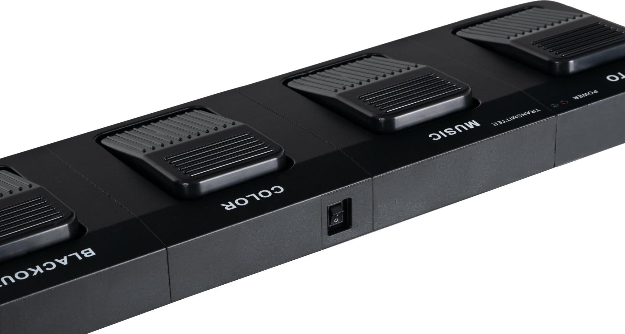 Showlite LB-4390 Sistema Completo LED RGB, con Pedale Wireless (Tri-LED PAR Spots, Strobe Spot bianchi, DMX512, Pedale Wireless, Display LCD, Microfono, T-Bar, Statore, Borse)
