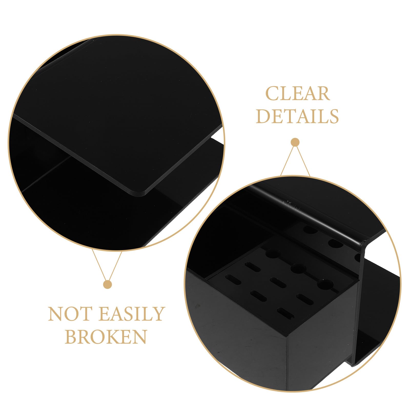 PACKOVE Organizador para Pestañas con Almohadilla Ergonómica Desmontable Soporte para Extensiones de Pestañas Herramienta Profesional para Salones y Doméstico Diseño Negro Fácil de Limpiar