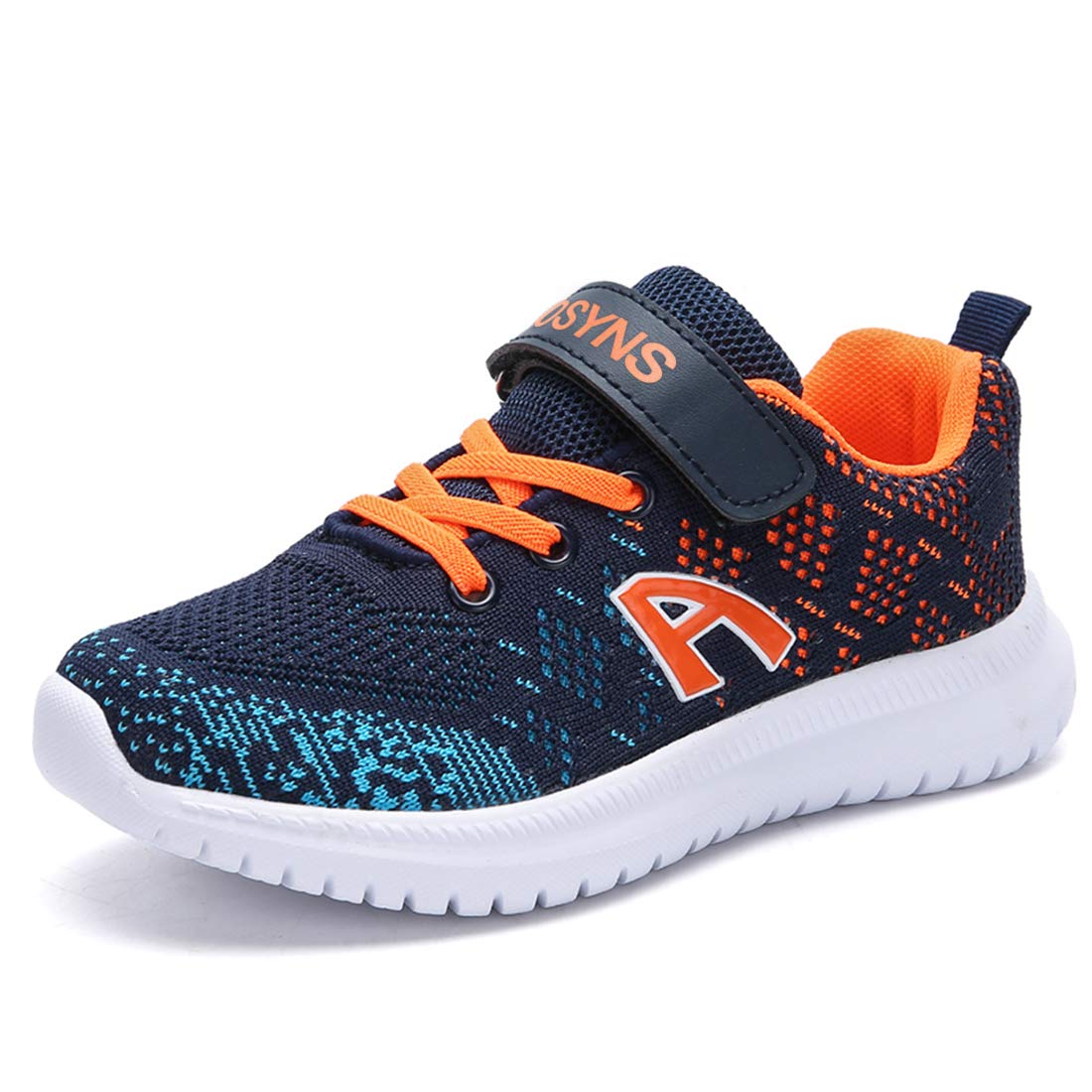 Sneakers Kids Boys Trainers Girls Running Shoes Boys Sports Shoes Cross Trainers Outdoor Indoor Shoes Walking Shoes for Girls Boys Blue 35