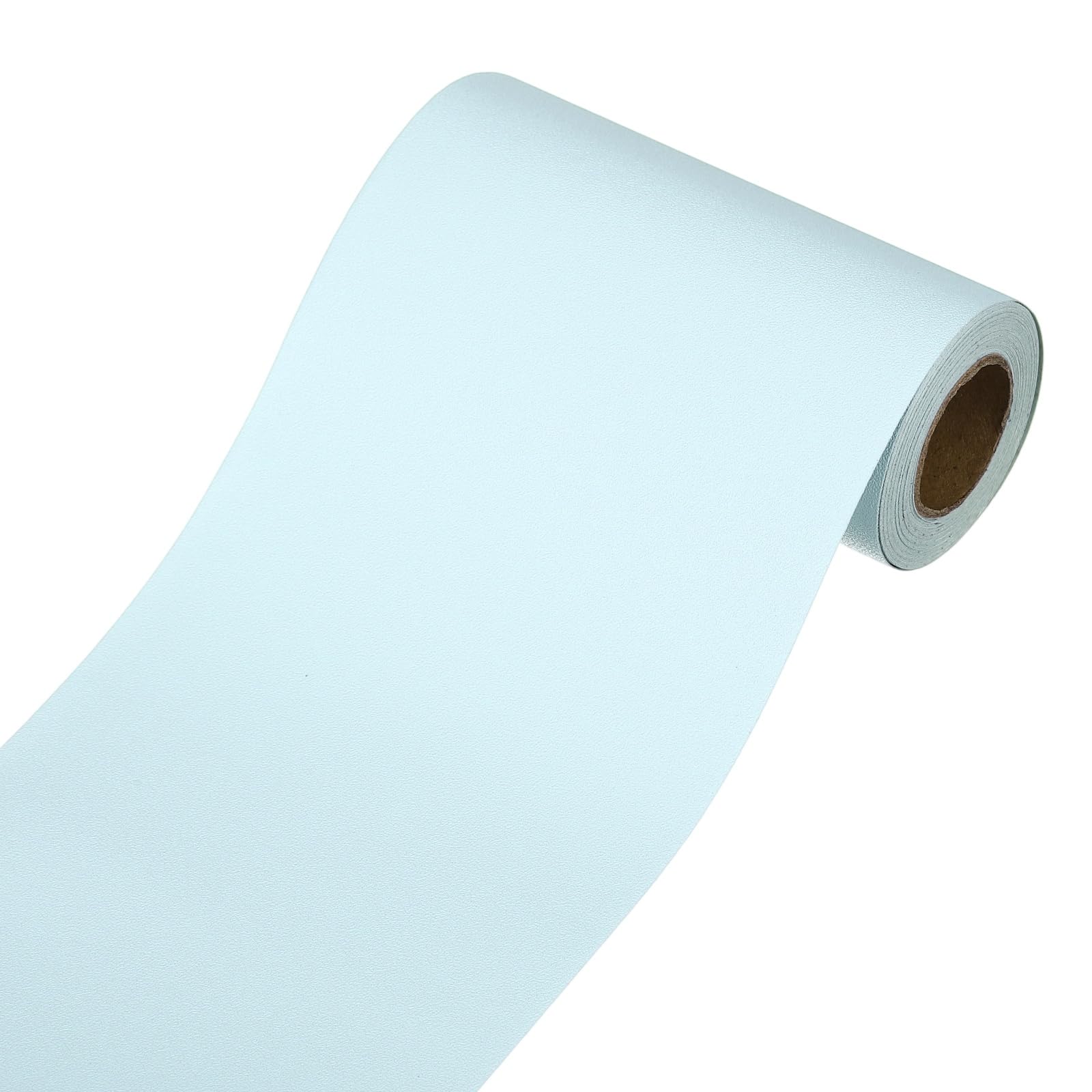 sourcing map Wallpaper Border, Peel and Stick Wallpaper Borders, 5m x 10cm Self Adhesive Mirror Frame Trim Tape for Kitchens Decor, Bedroom Bathrooms, Light Blue