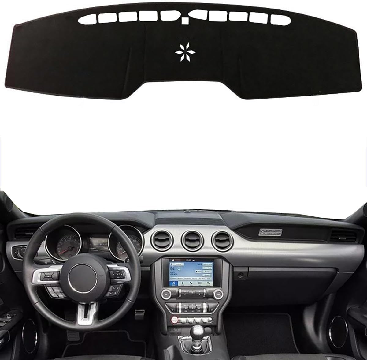 ZhangXD Car Dashboard Cover for Ford Mustang 2015–2019