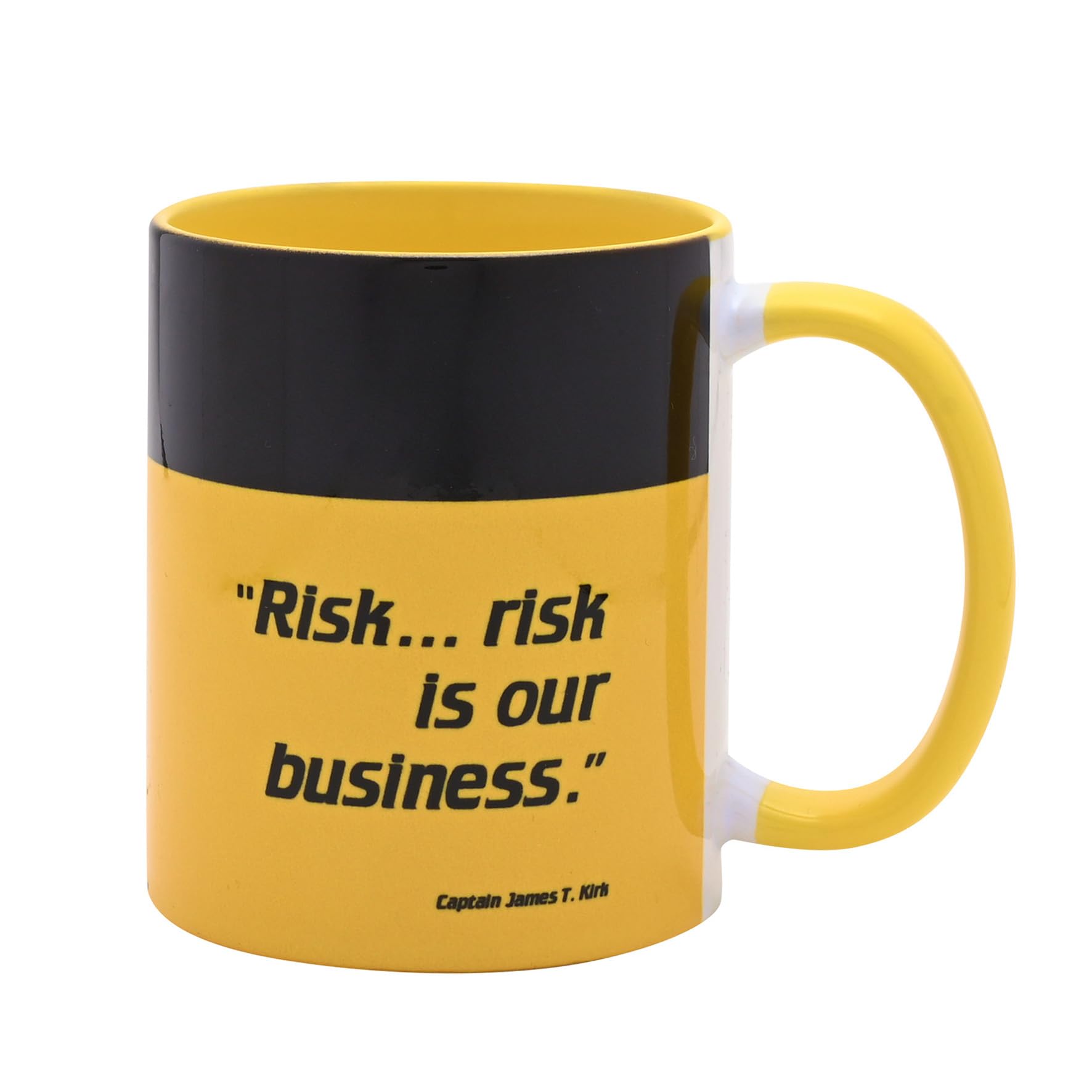 Widdop and Co Star Trek Command Division Ceramic Mug - Command Yellow (320ml / 11oz) | Official Star Trek Gifts and Collectibles for Sci-Fi Fans
