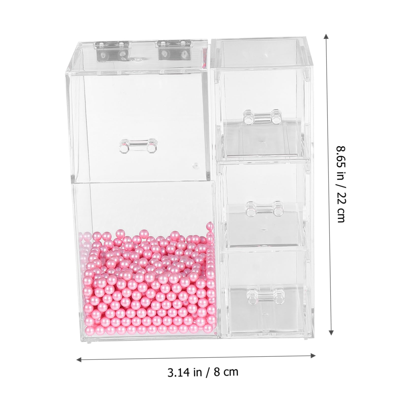VALICLUD Boîte De Rangement Pour Pinceaux De Maquillage Étui De Voyage Transparent Pour Pinceaux De Maquillage Boîtes De Rangement Pour Cosmétiques Avec Couvercles Conteneurs Pour