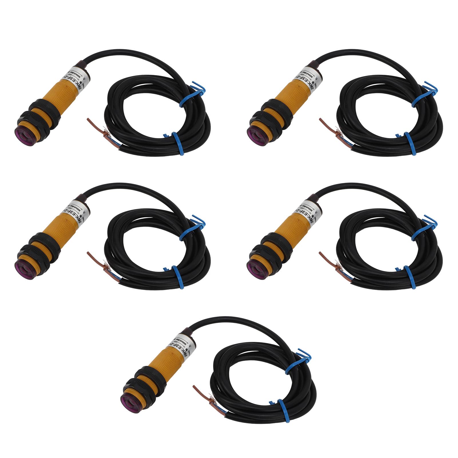 Duokon Sensor Fotoeléctrico, Módulo de Sensor de Evitación de Obstáculos por Infrarrojos ABS AC90-250V 300mA 10-30cm IP54 Normalmente Cerrado para Líneas de Montaje de Robots Conteo Automático