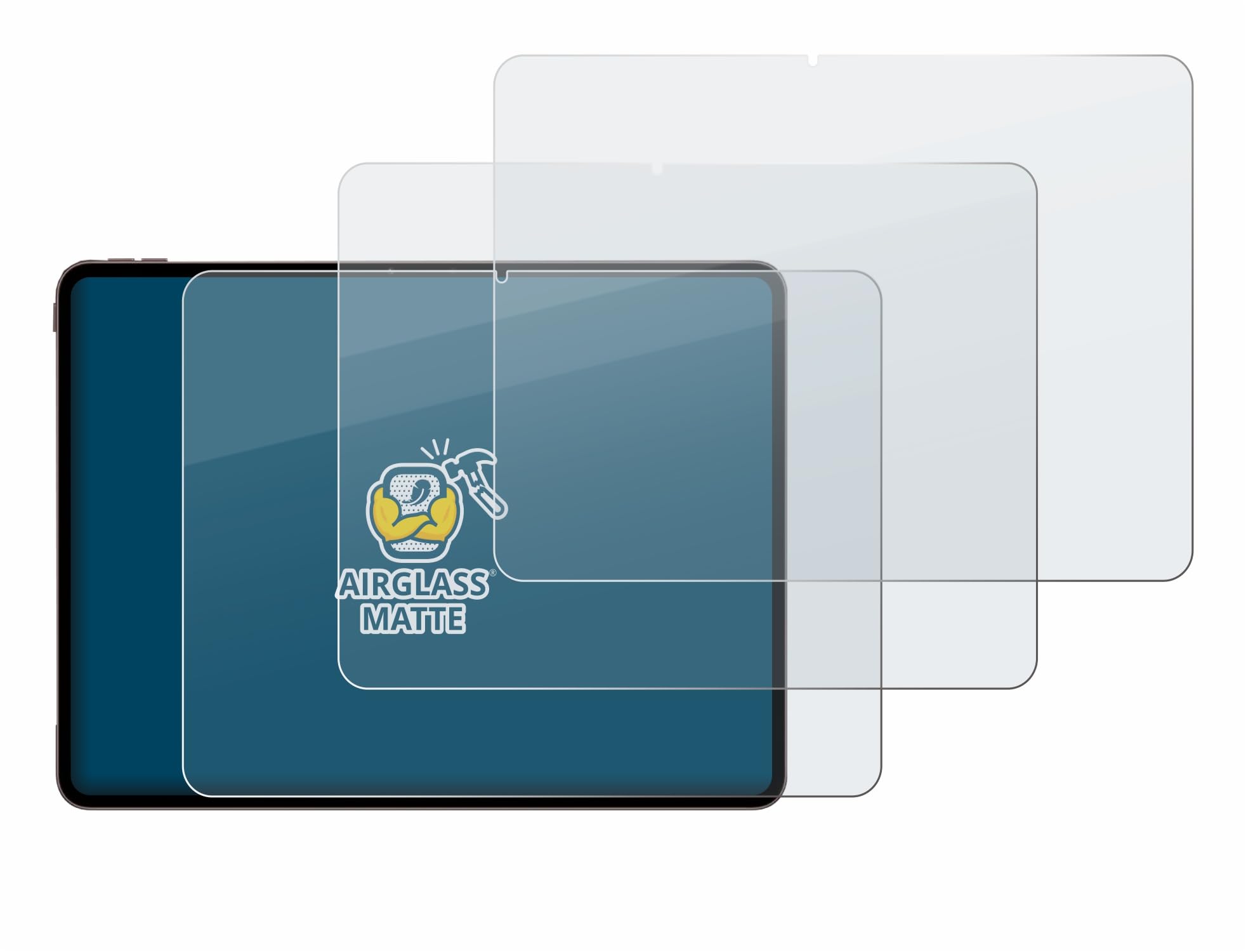 brotect 3 Pezzi Pellicola Vetro per OnePlus Pad 4 | Opaca Protezione Schermo Made in Germany, Anti-Riflesso Durezza 9H Anti-Graffio