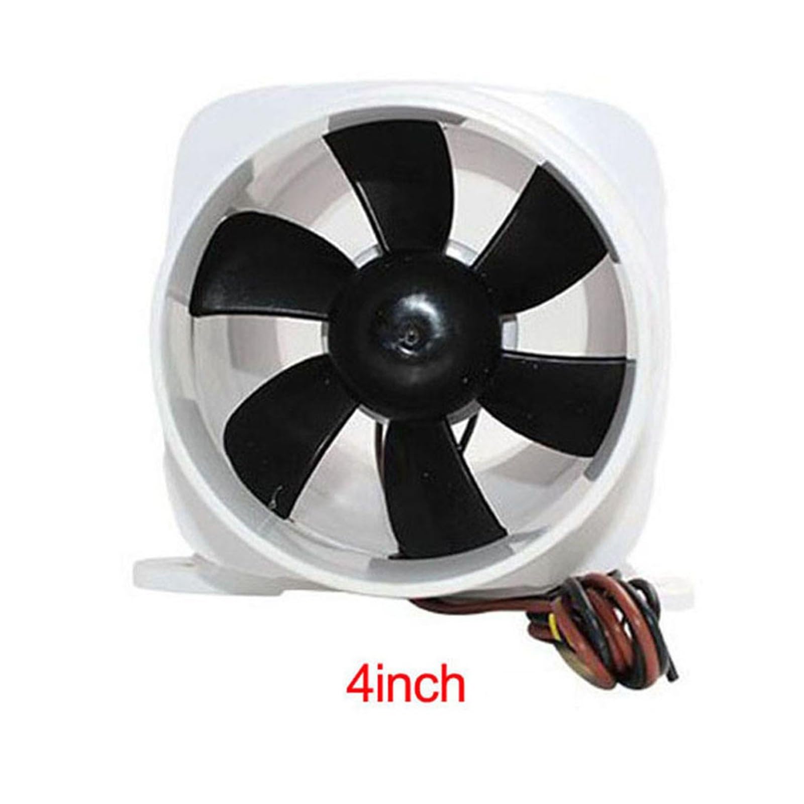 Ventilador de Extracción, Soplador En Línea Silencioso De 4 Pulgadas Y 270 CFM, Ventilador Turbo De Flujo De Aire Silencioso De 12 V For Circulación De Aire En Conductos, Rejillas De Ventilación Y Tie