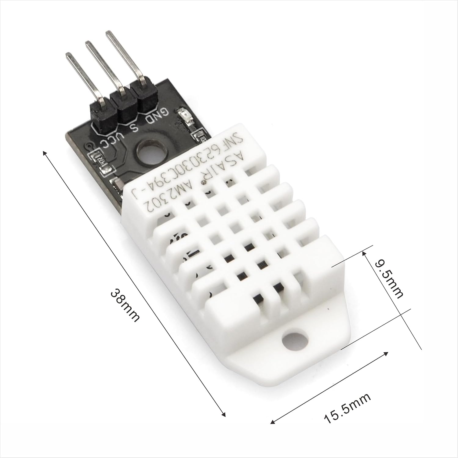 2pcs DHT22/AM2302 Digital Humidity and Temperature Sensor Module for Arduino Raspberry Pi, Temp Humidity Gauge Monitor Electronic Practice DIY Replace SHT11 SHT15