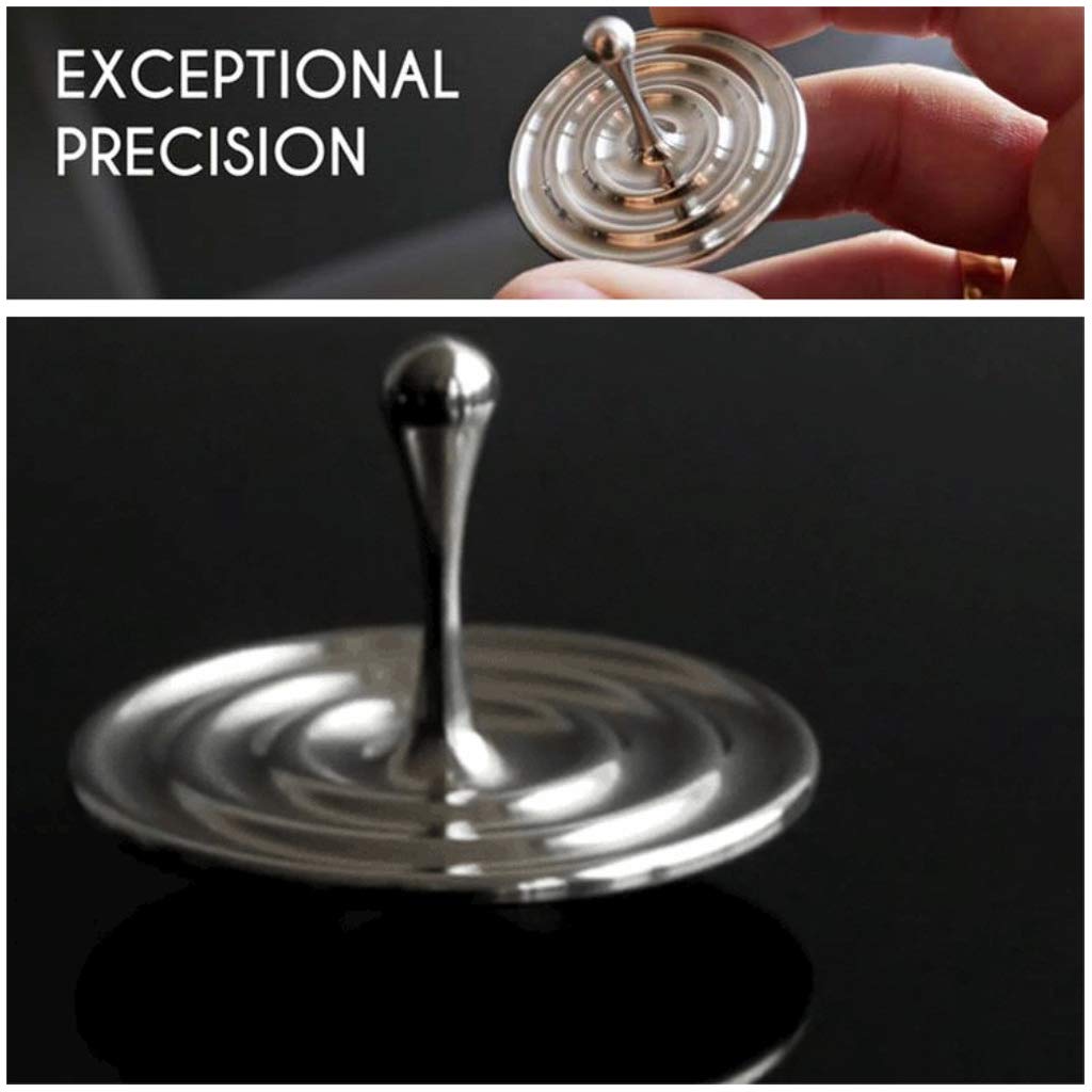 Buy Flurries Accurate Metal Spinning Top with Base Rotating