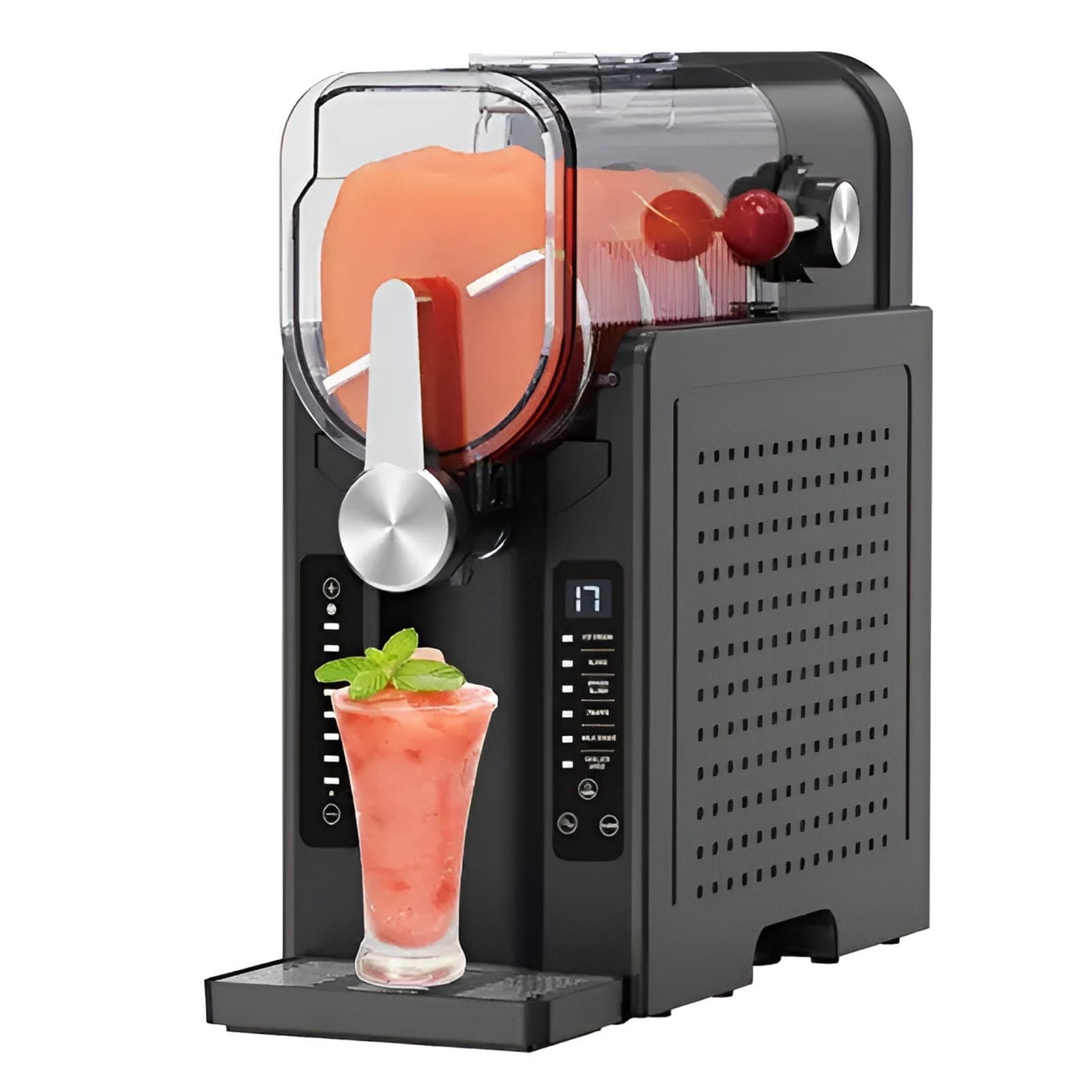 Máquina de granito 2.5 L Máquina de hielo derretido, máquina de enavoleo 6 en 1, refrigeración de manera rápida para racionalizar y reforzar el servicio de bebida helada,42cm(L) x19cm(W) x42cm(H)