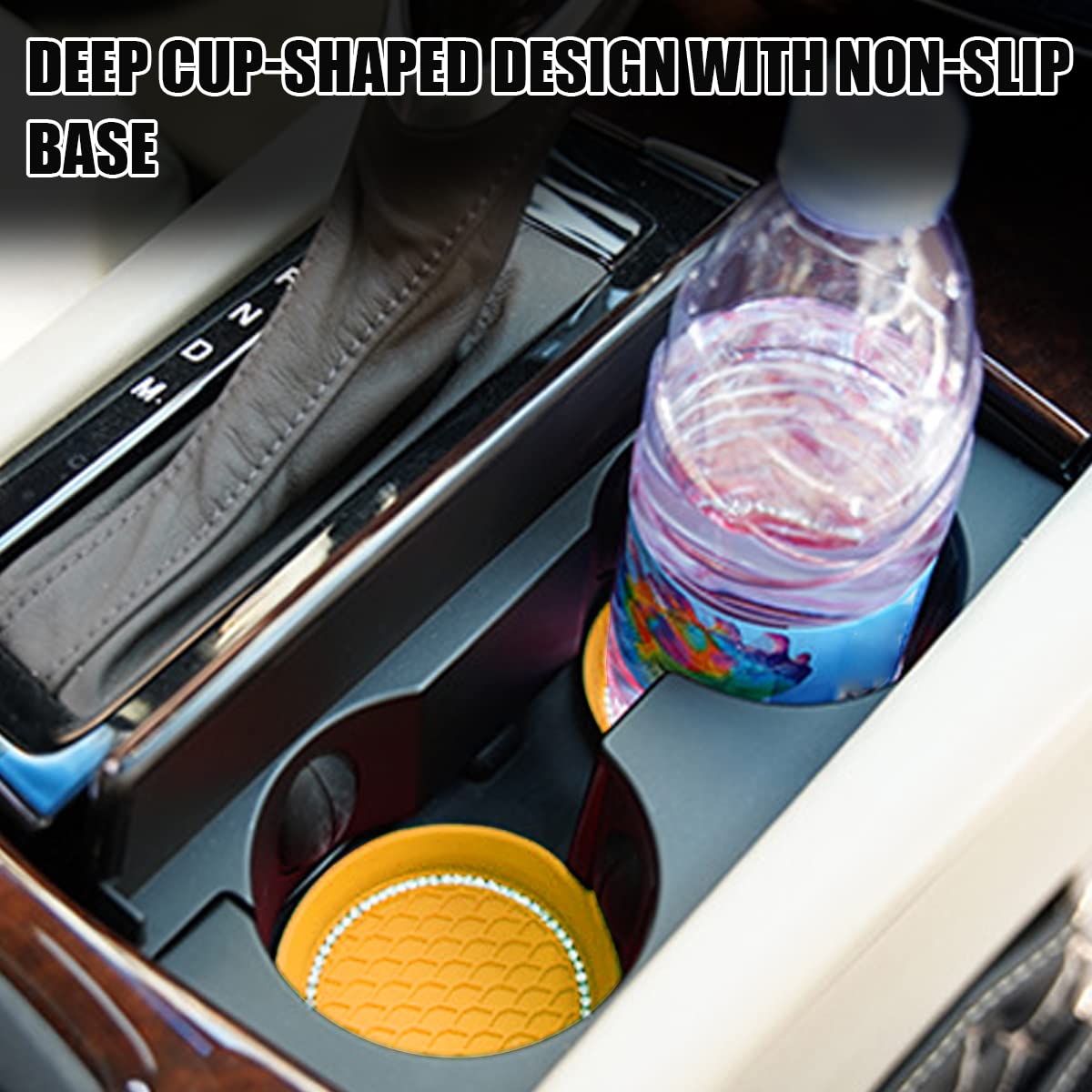 Cgeamdy Car Cup Holder Coaster Universal Auto Cup Holder Insert