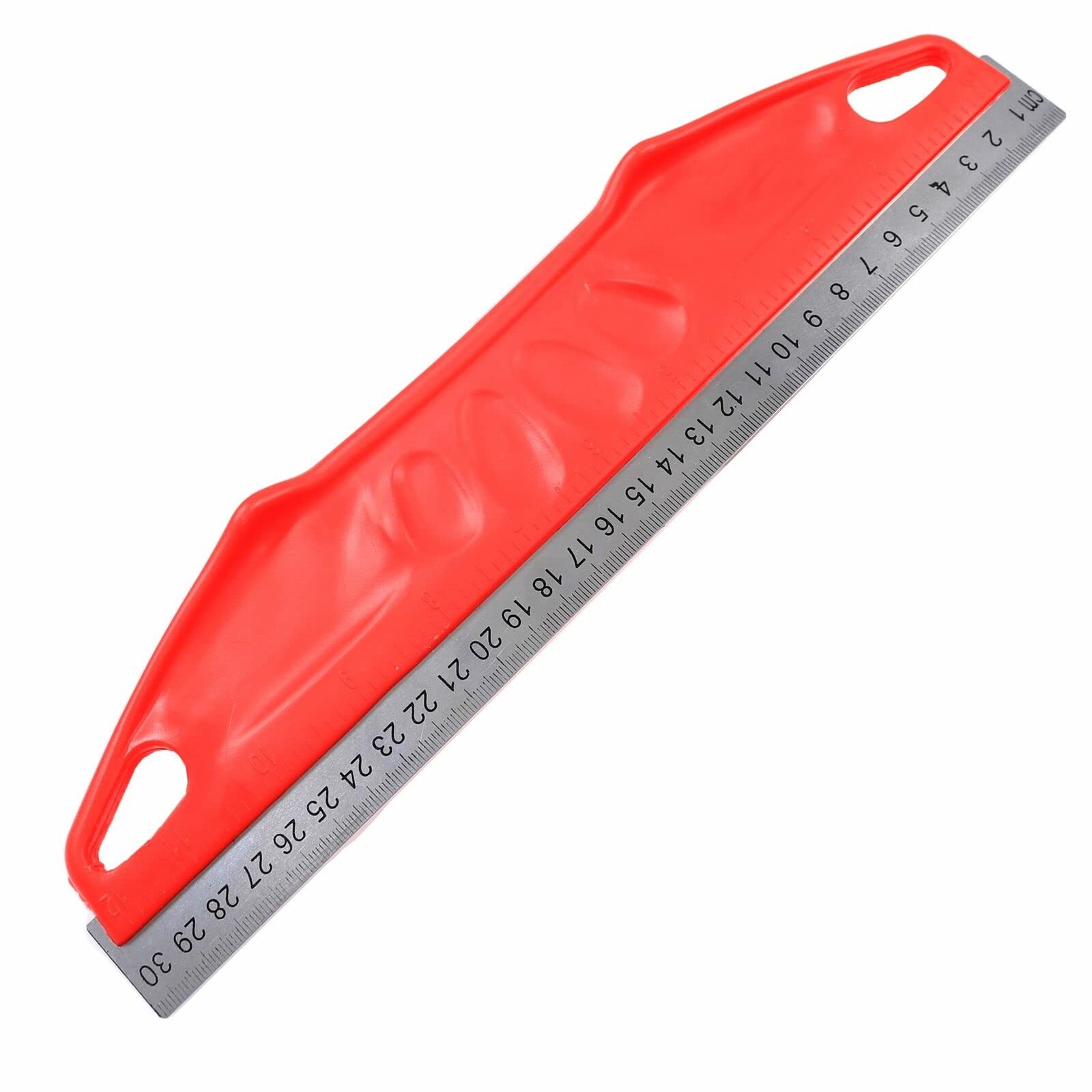 Mr. Gadget's Solutions® 30cm Decorators Straight Edge Ruler 12" Metal Blade Wallpaper Metric Trim Guide Level Ruler